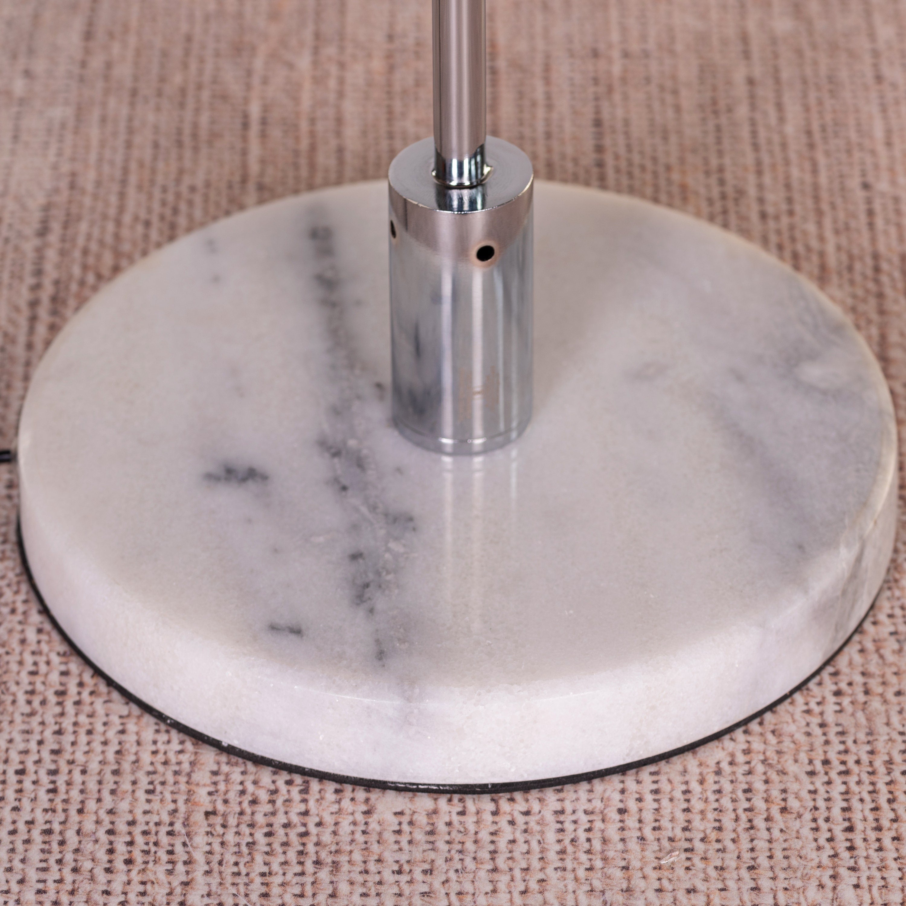 When It Counts (Chrome, Amber, Built-In LED) Marble Table Lamp