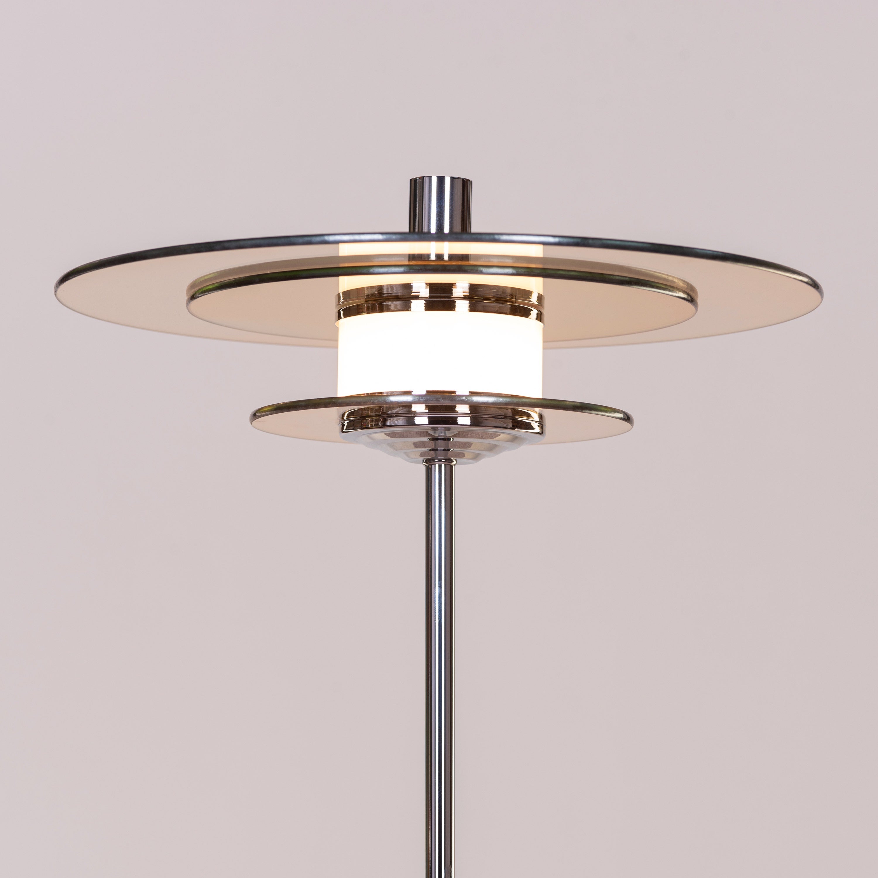 When It Counts (Chrome, Amber, Built-In LED) Marble Table Lamp