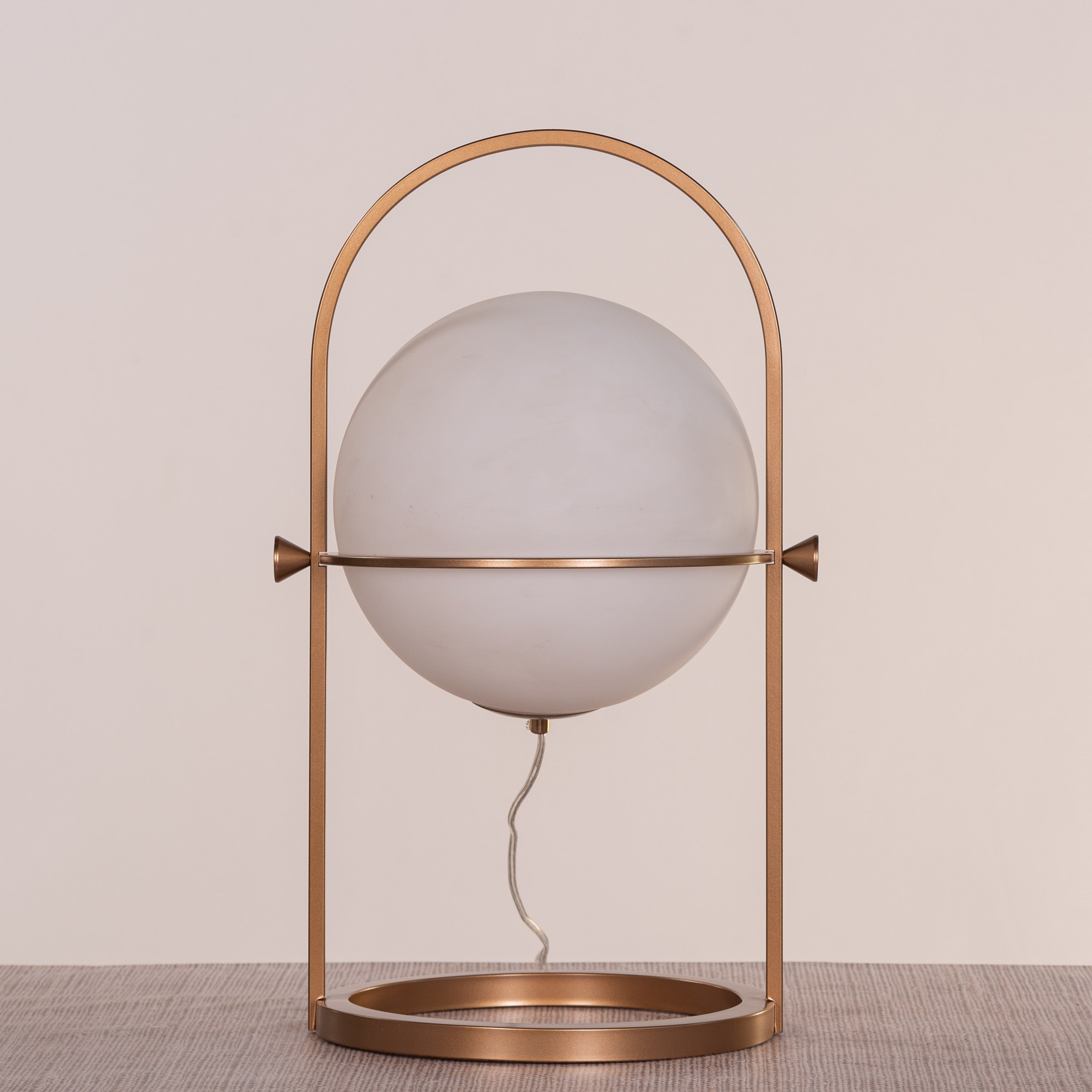 Great Not Good (Gold, White) Frosted Glass Table Lamp