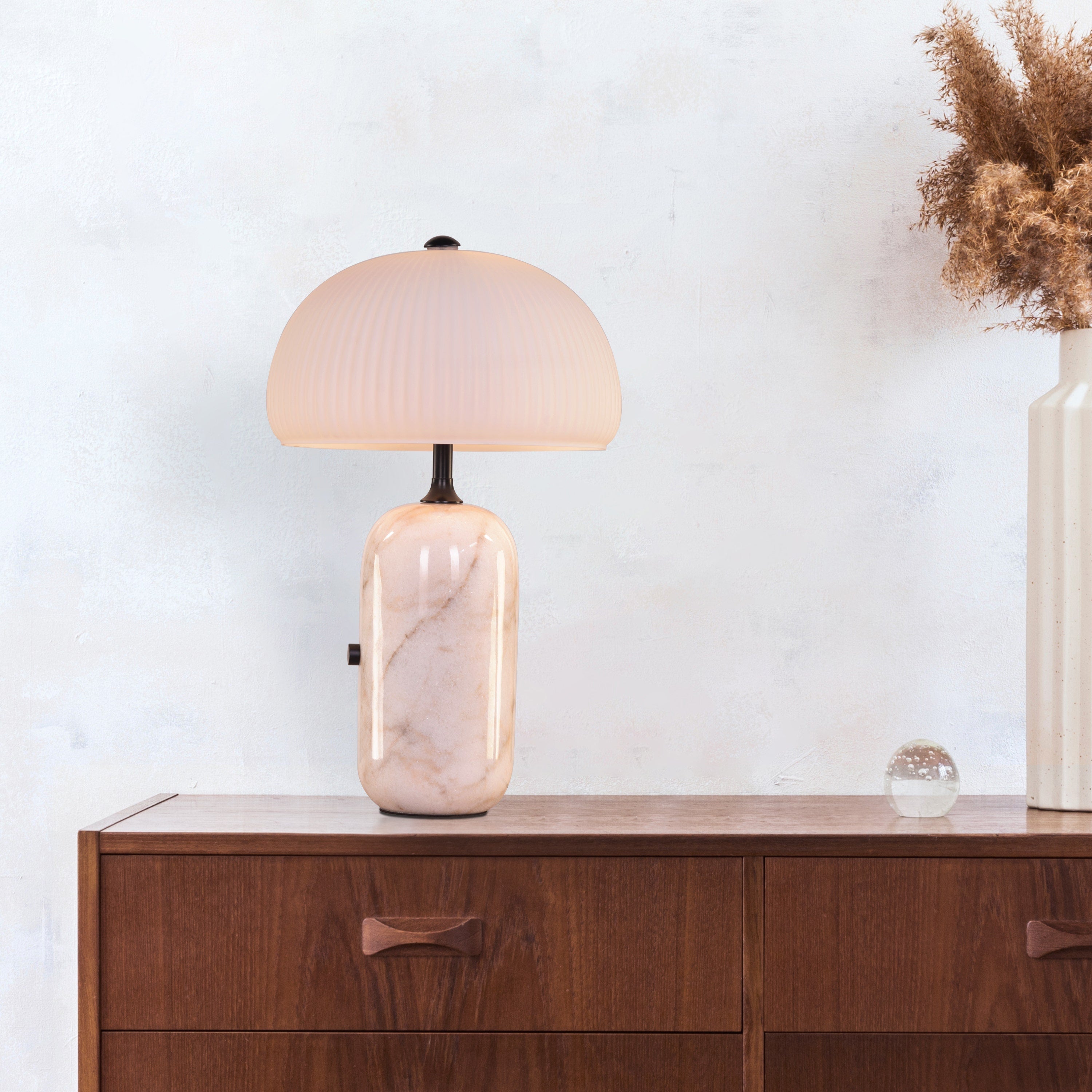 Change Overnight (White) Marble Table Lamp