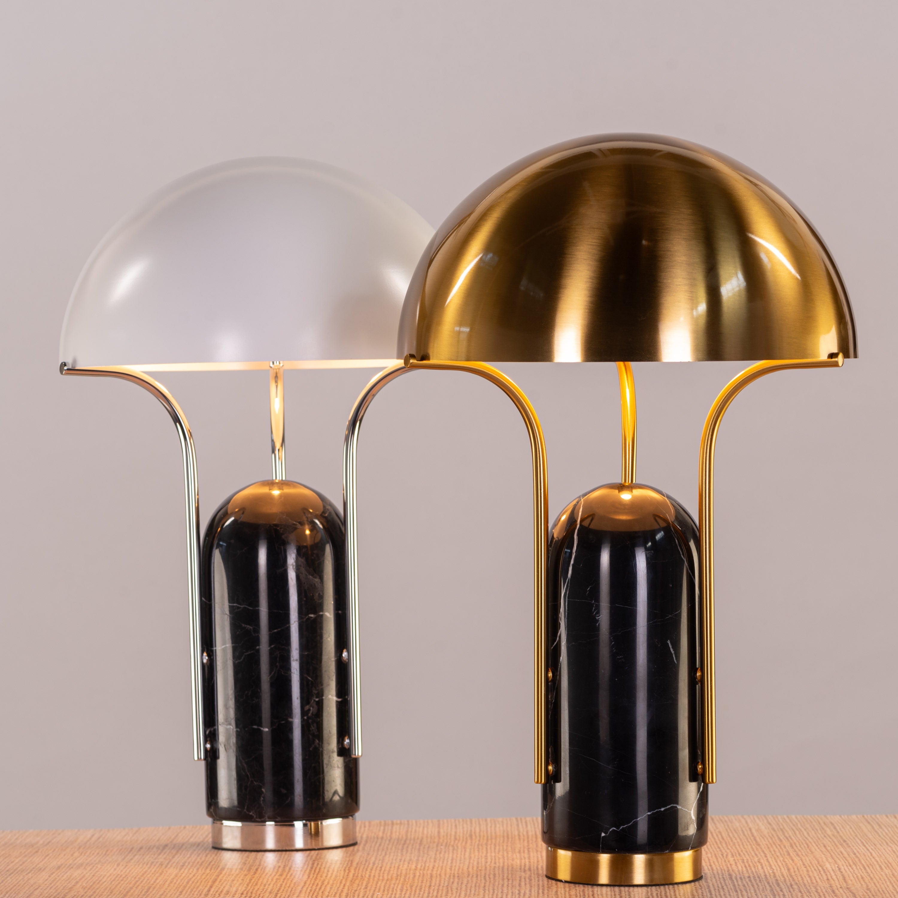 Painkiller (Black, White) Marble Table Lamp