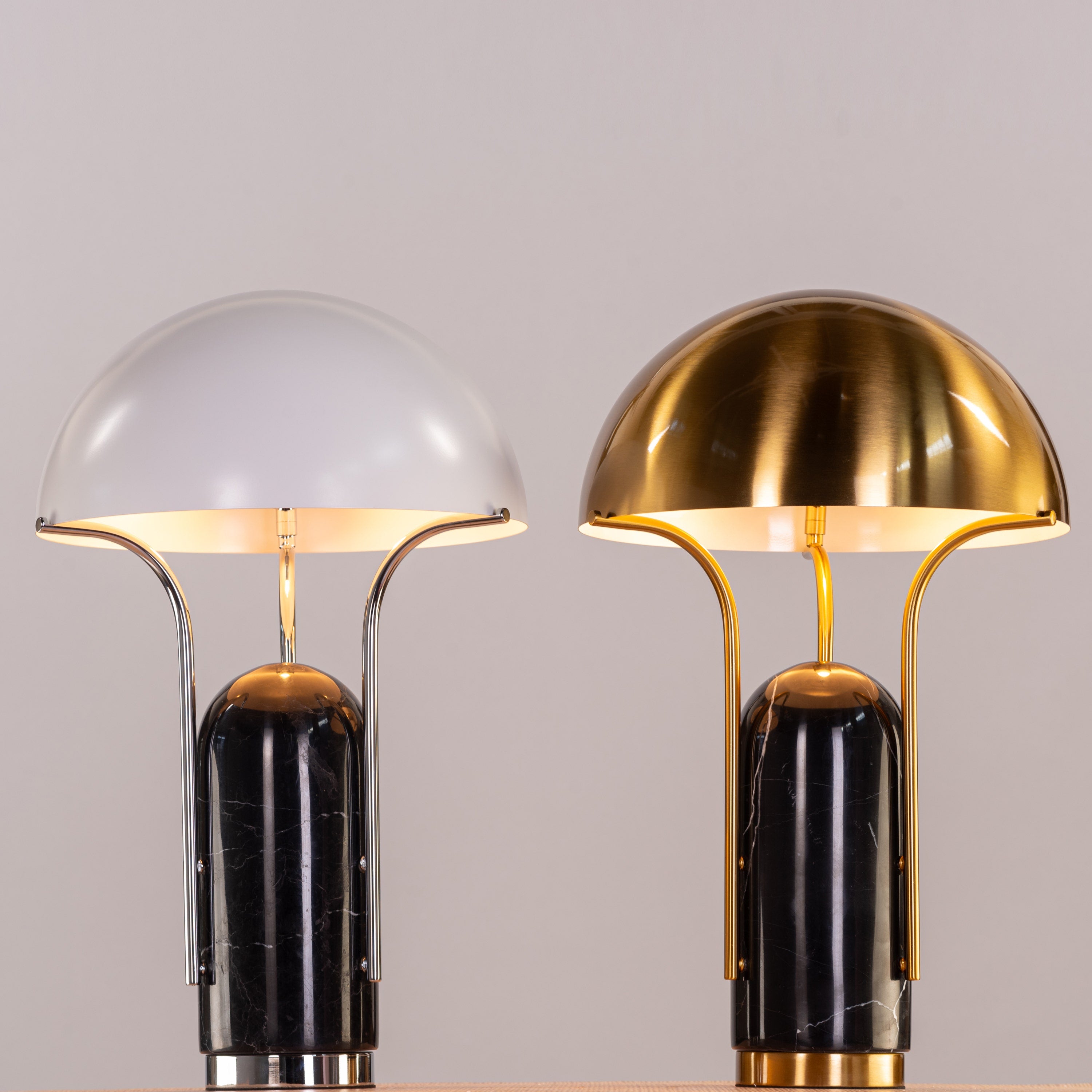 Painkiller (Black, White) Marble Table Lamp