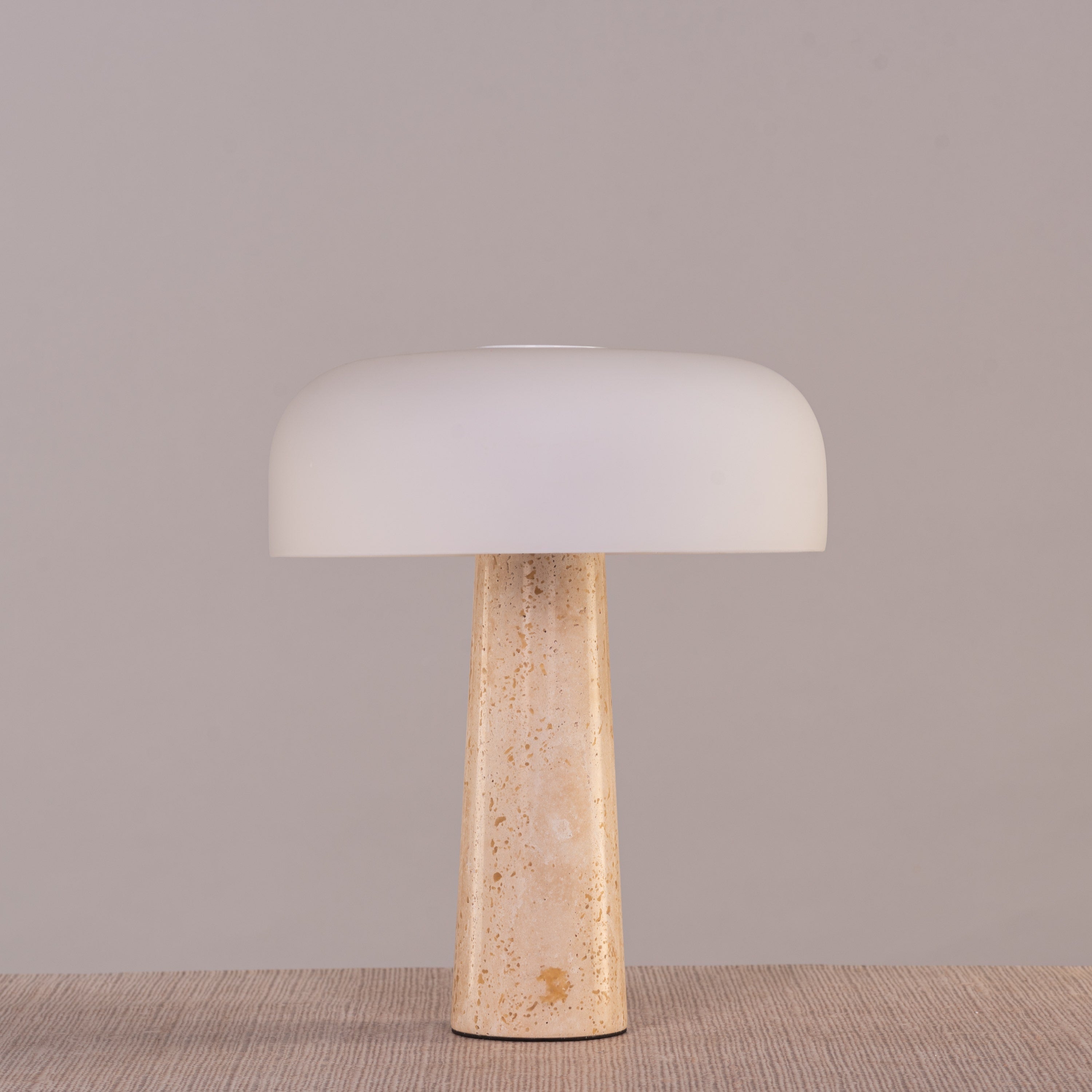 Out Of Control (Beige, White) Ceramic Table Lamp