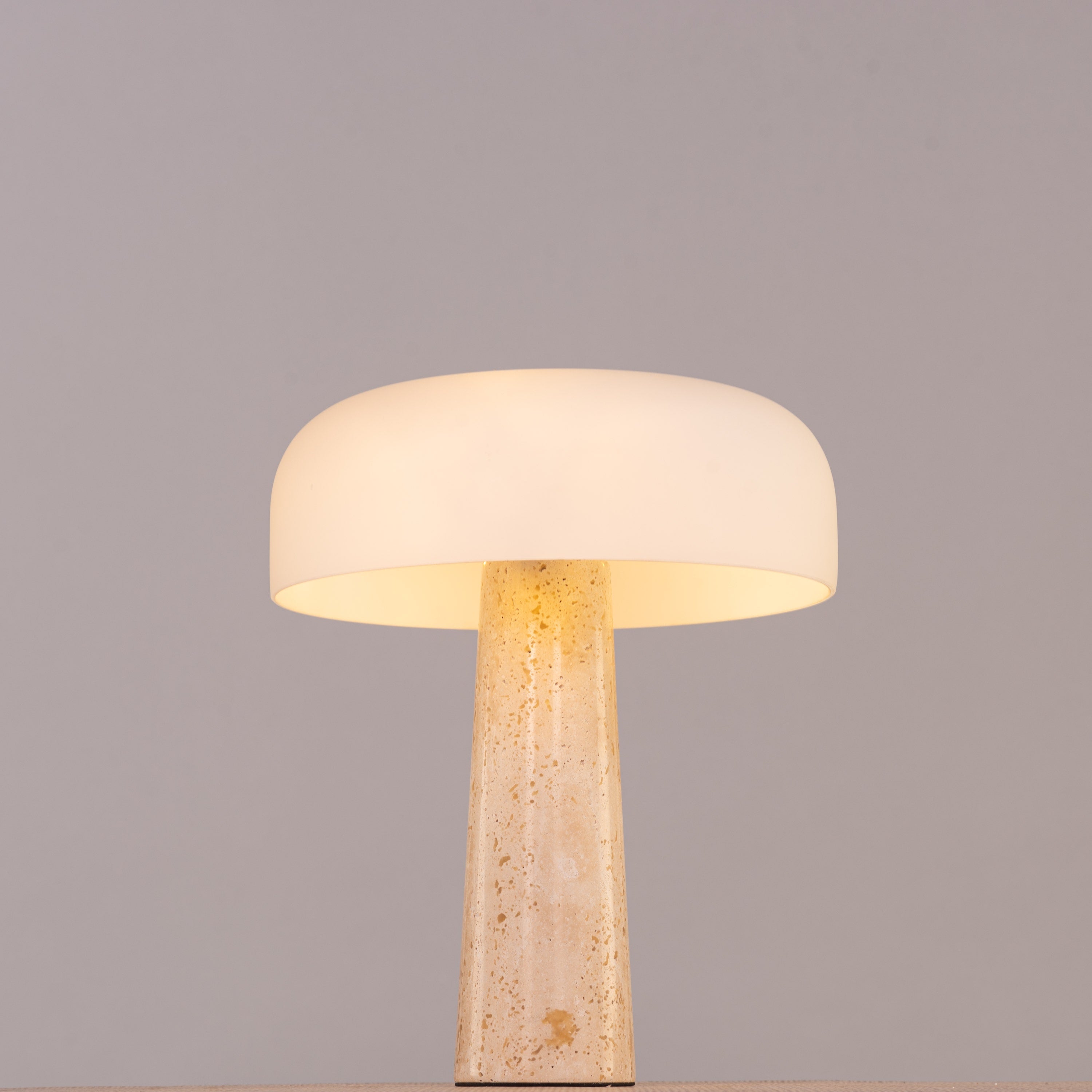 Out Of Control (Beige, White) Ceramic Table Lamp