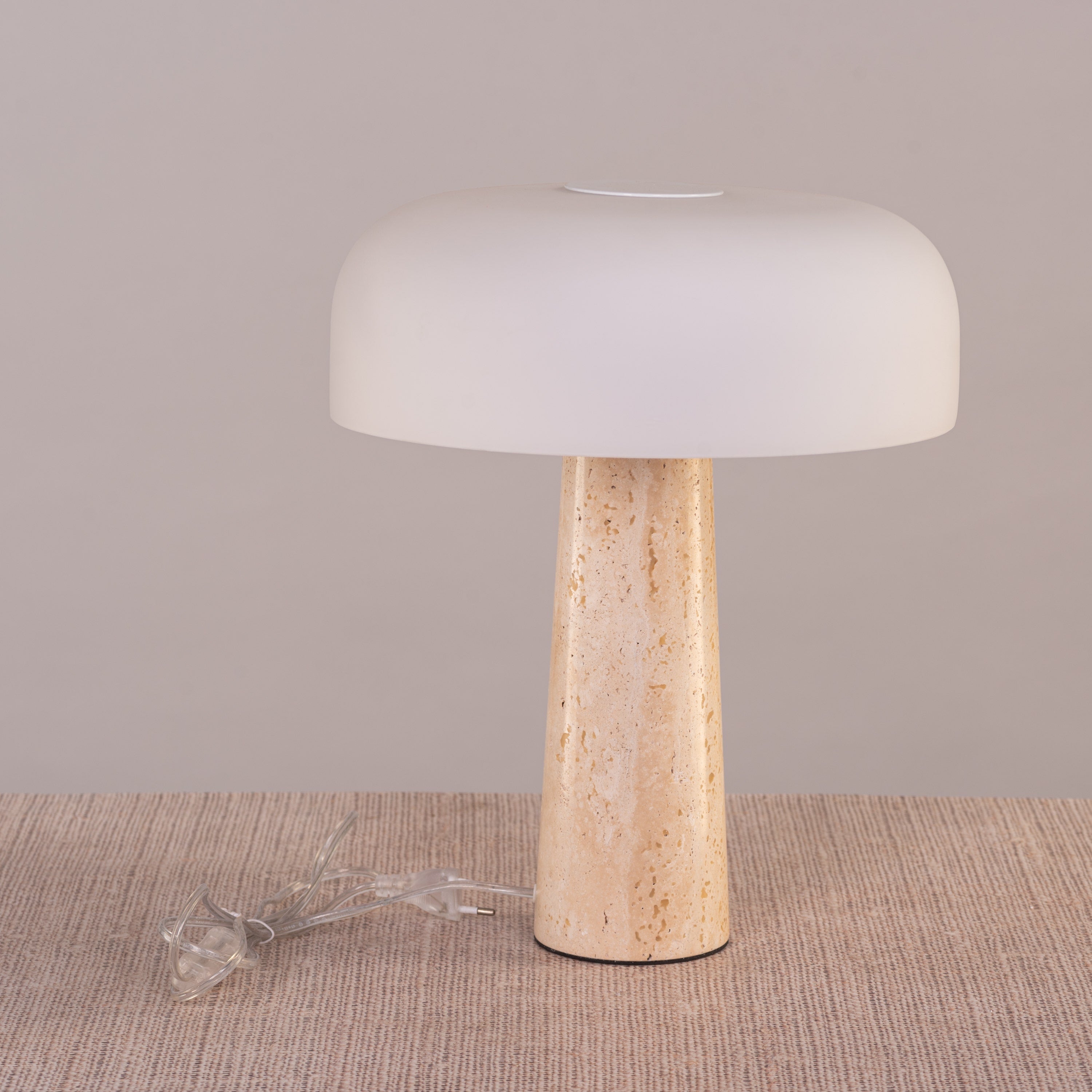 Out Of Control (Beige, White) Ceramic Table Lamp