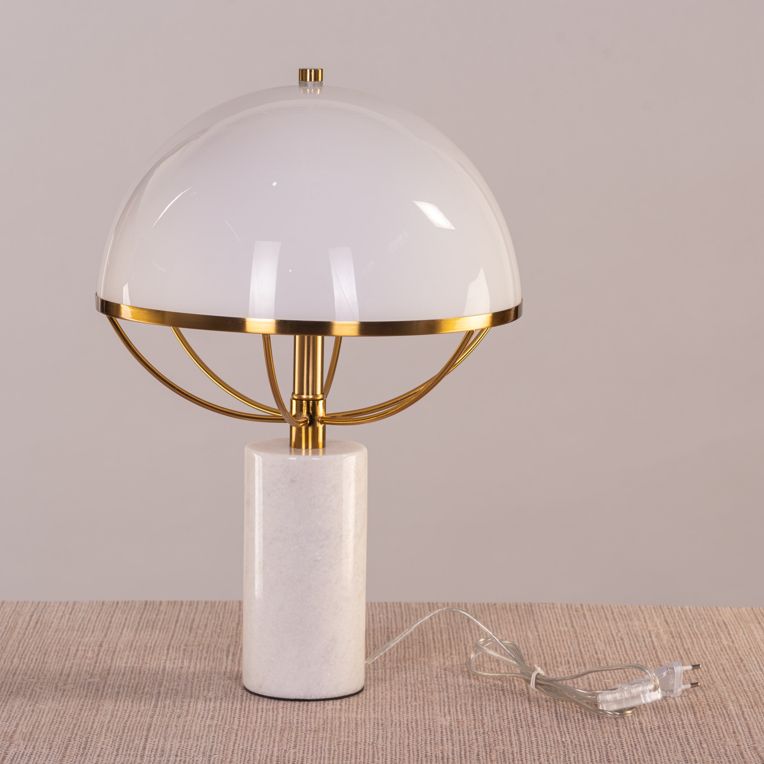 Sweet Jasmine (White) Marble Table Lamp