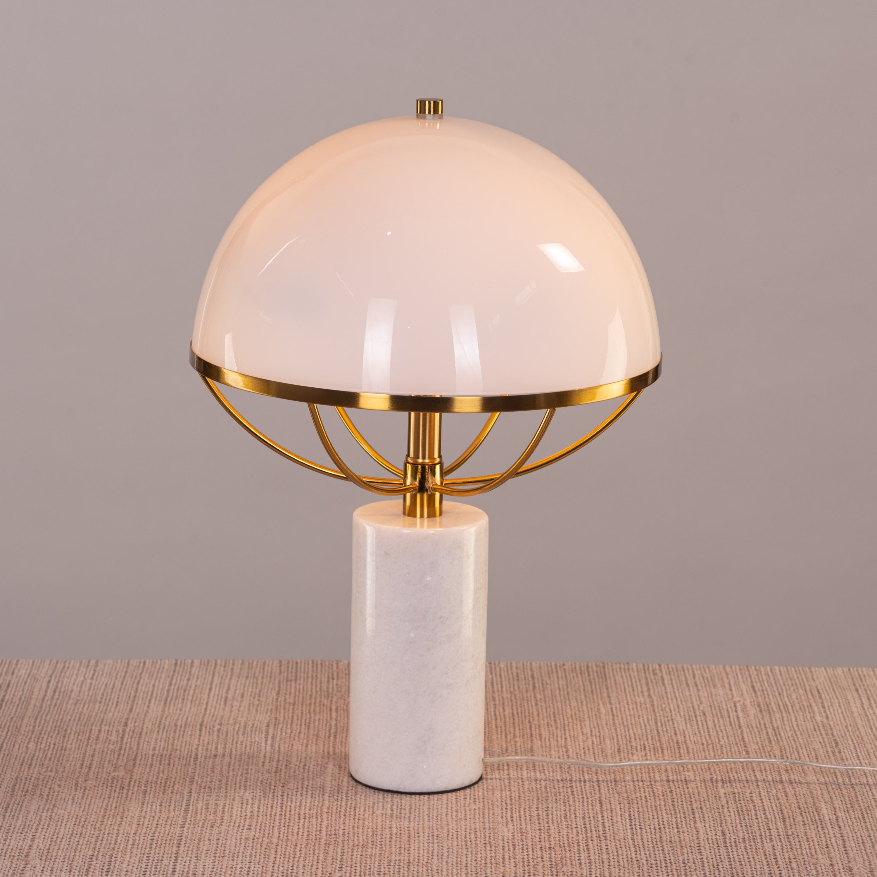 Sweet Jasmine (White) Marble Table Lamp