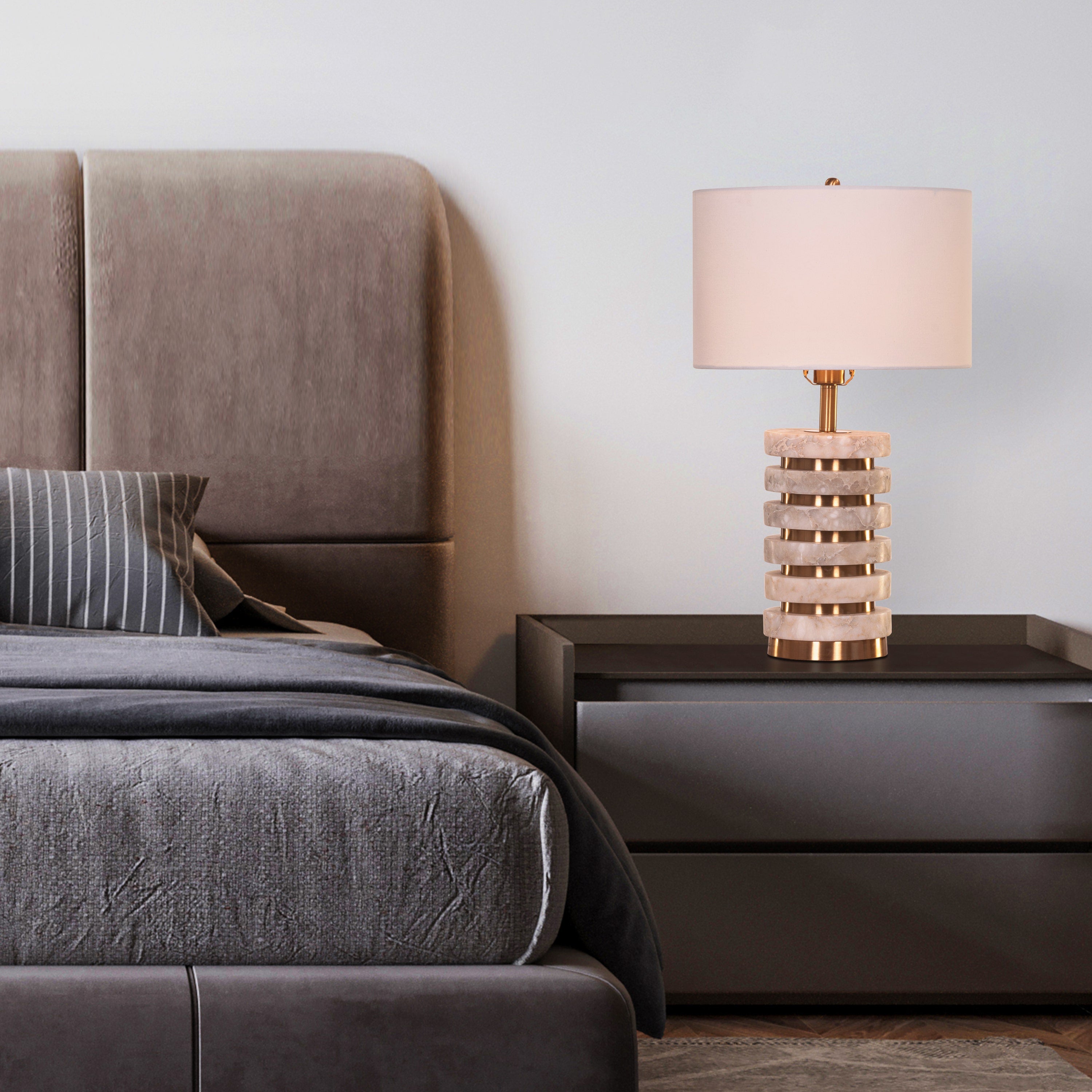 Never Have I Ever (Gold) Marble Table Lamp