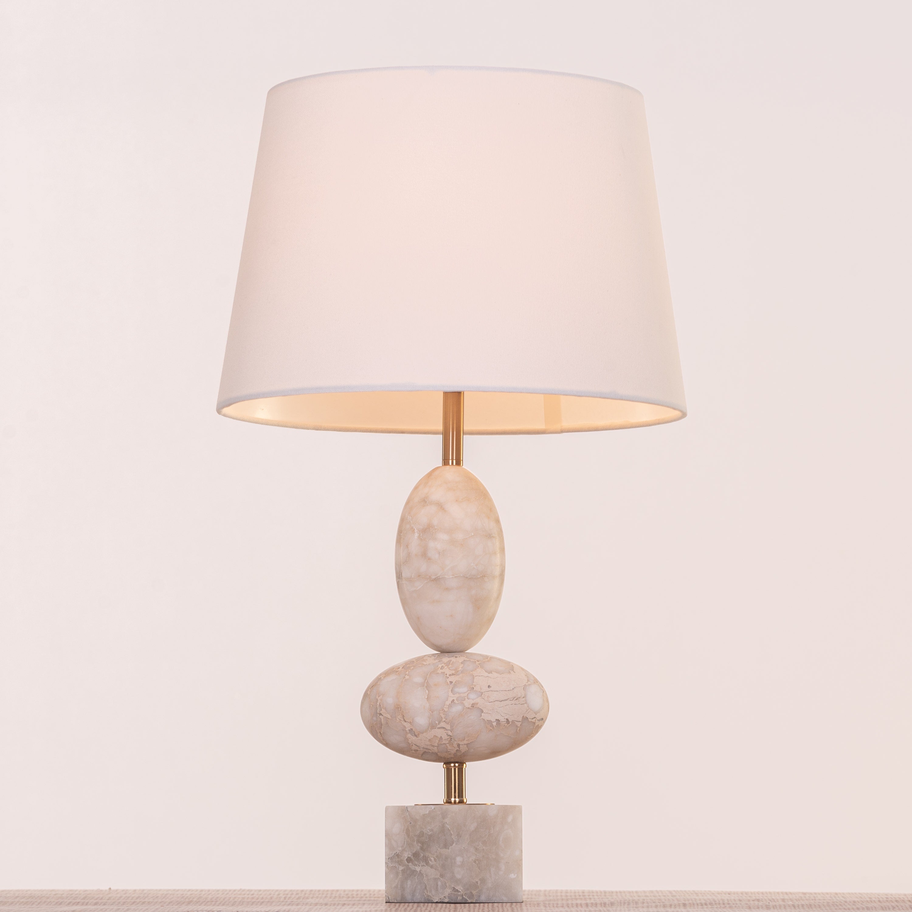 Hands On My Face (Gold) Marble Table Lamp
