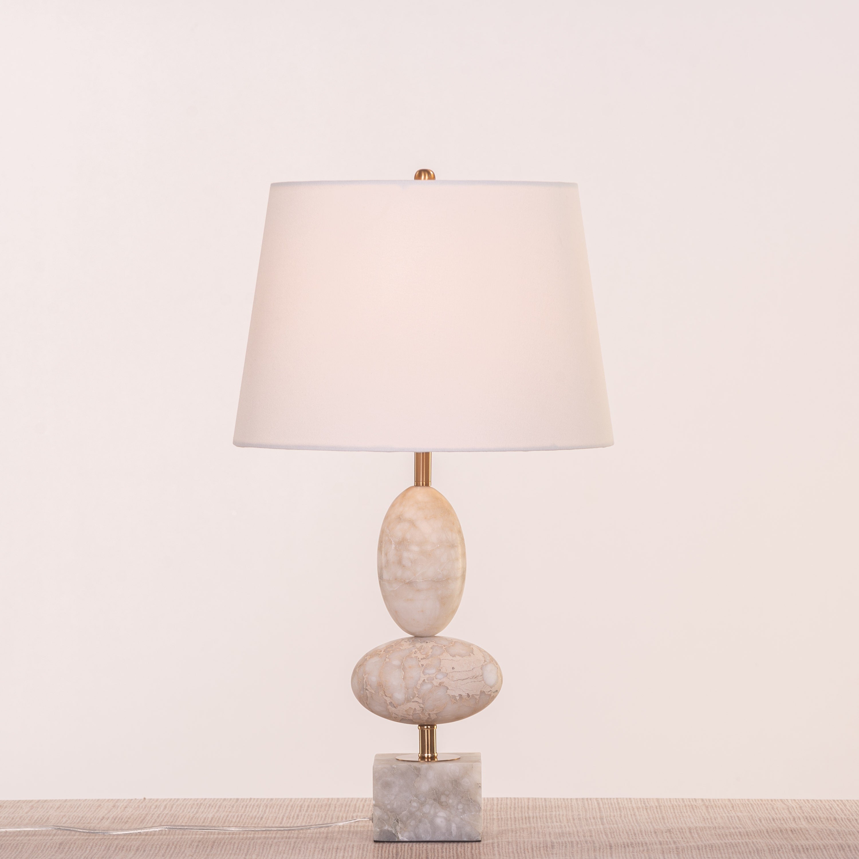 Hands On My Face (Gold) Marble Table Lamp