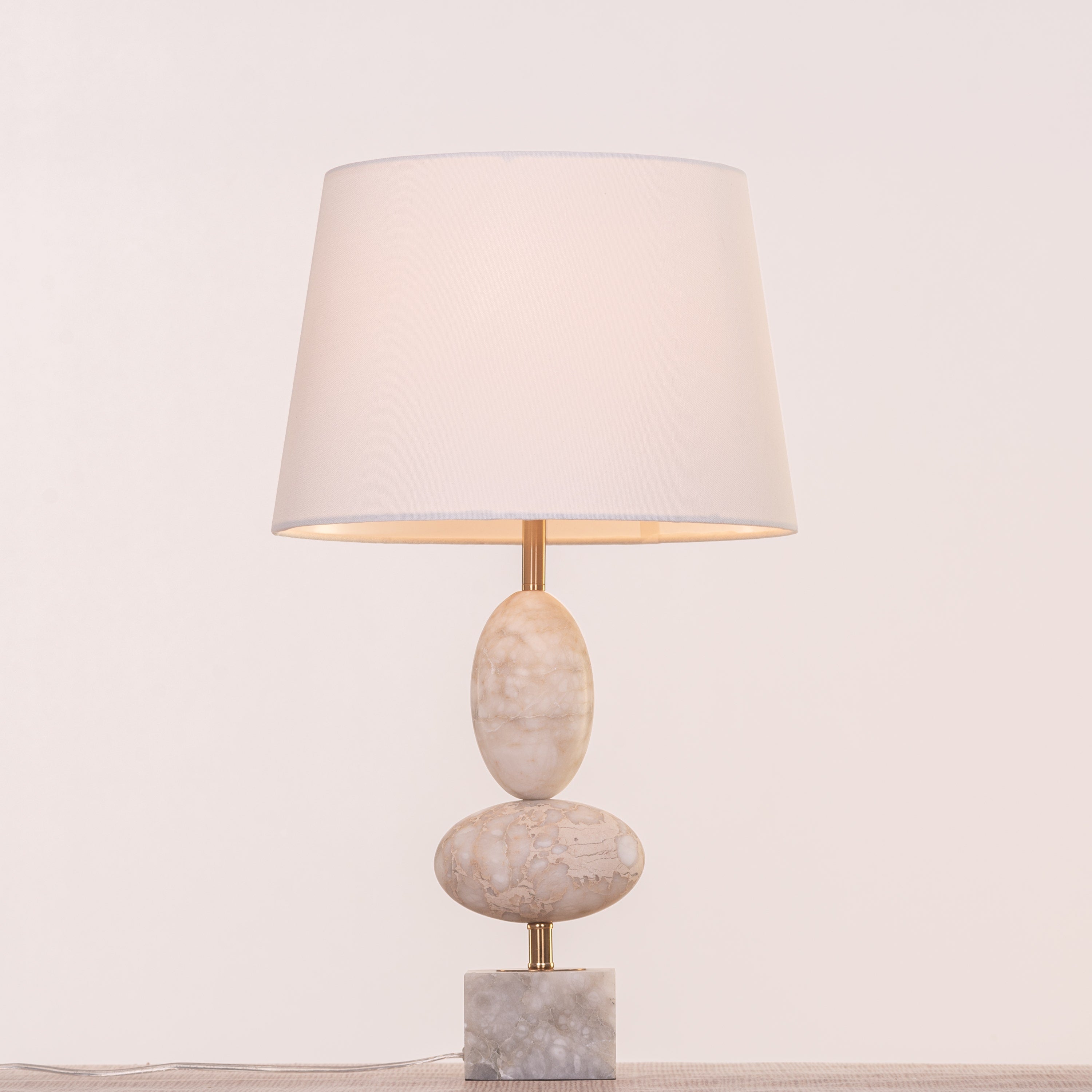 Hands On My Face (Gold) Marble Table Lamp