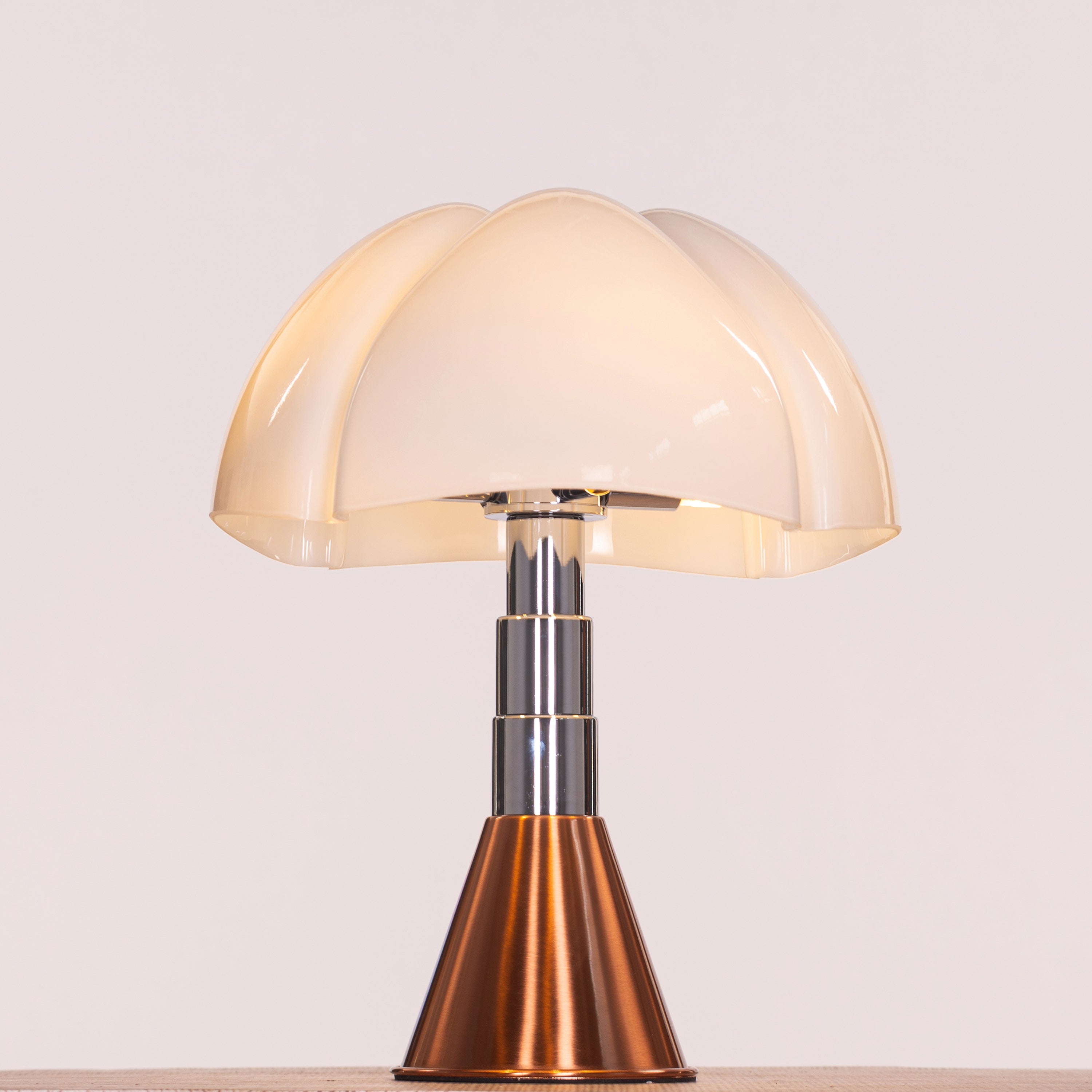 Luminara (Copper, White) Tinted Glass Table Lamp