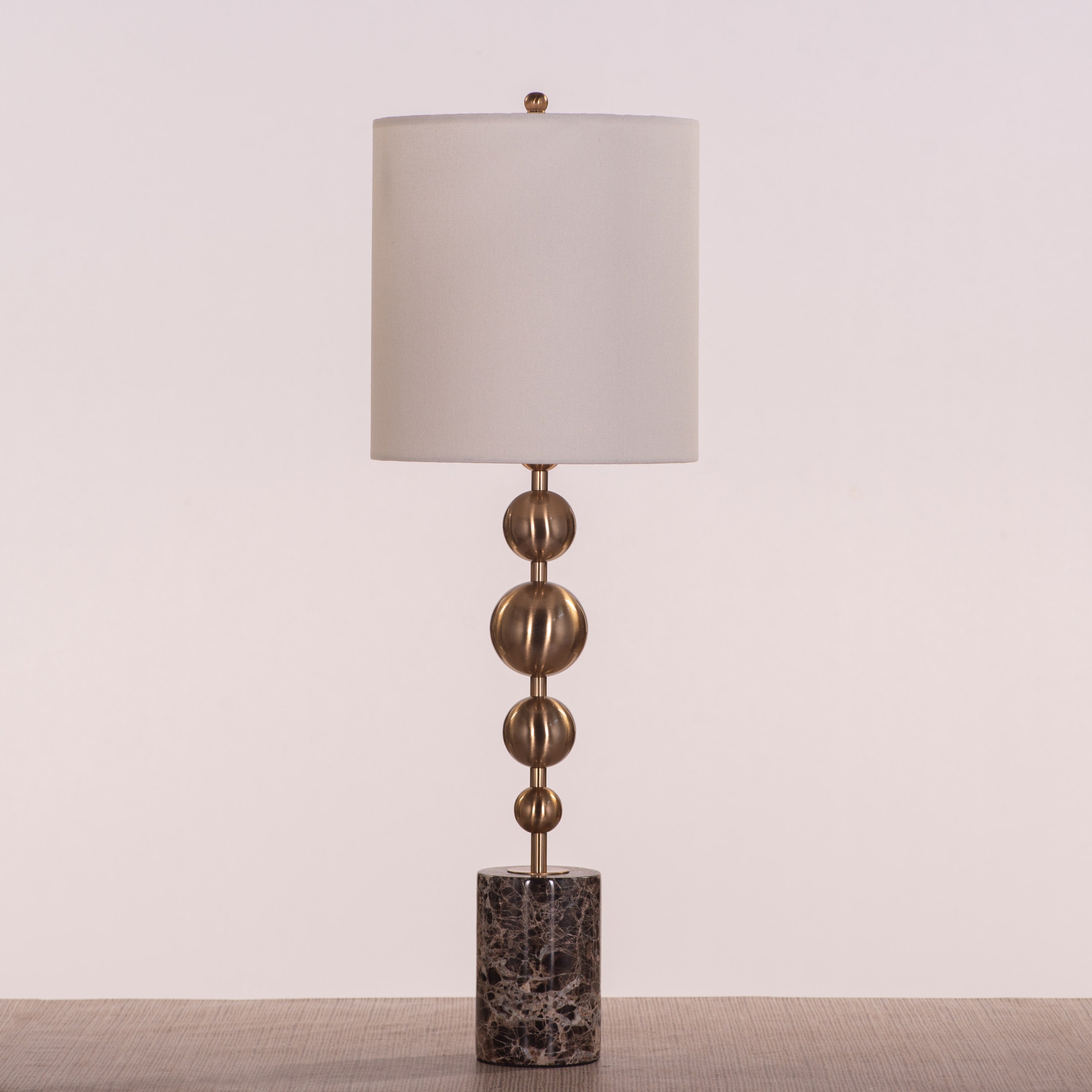 Hard To Handle (Gold, Brown, White ) Marble Table Lamp