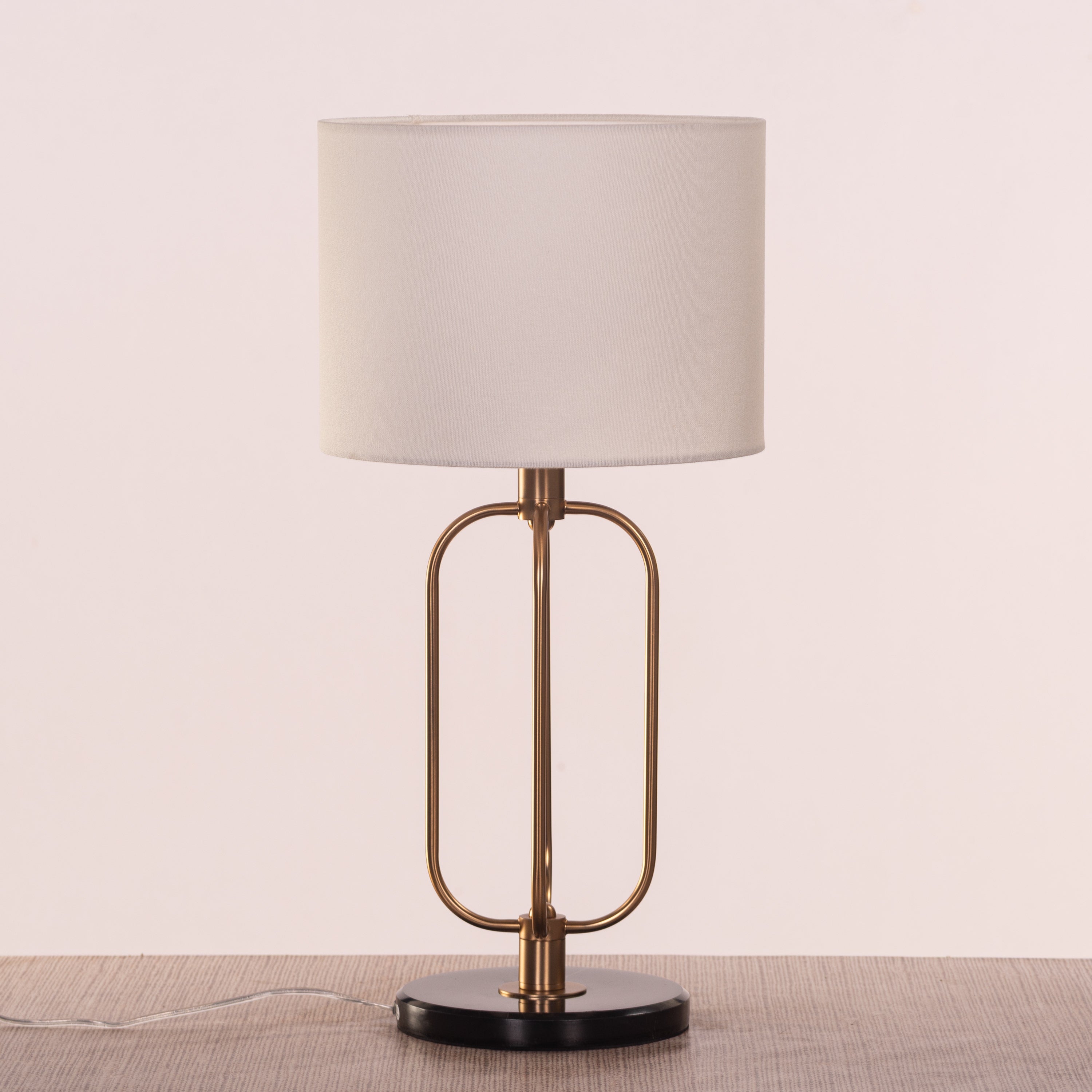 Auremont (Gold/Off-White) Marble Table Lamp