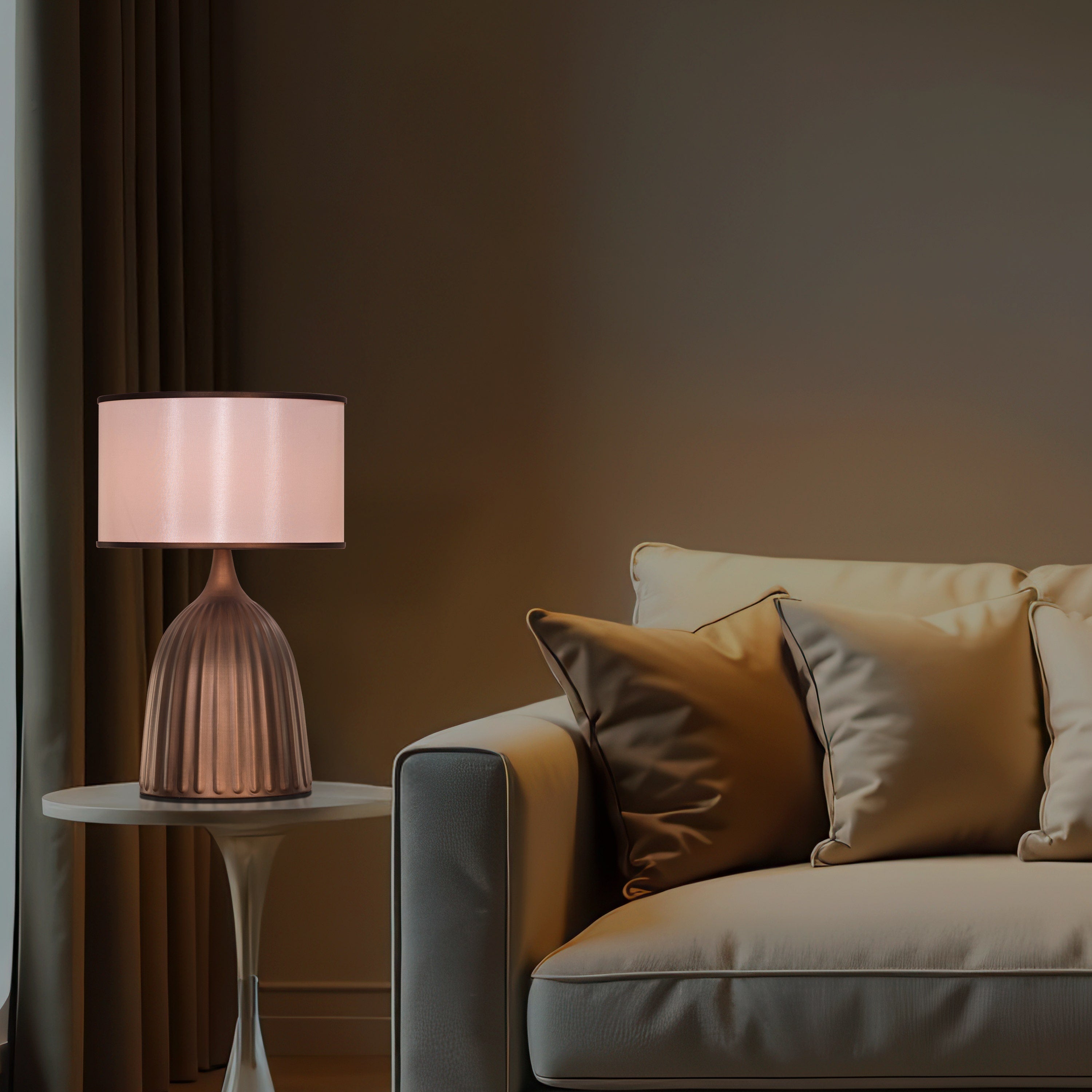 Twilight Curve (Brown) Table Lamp