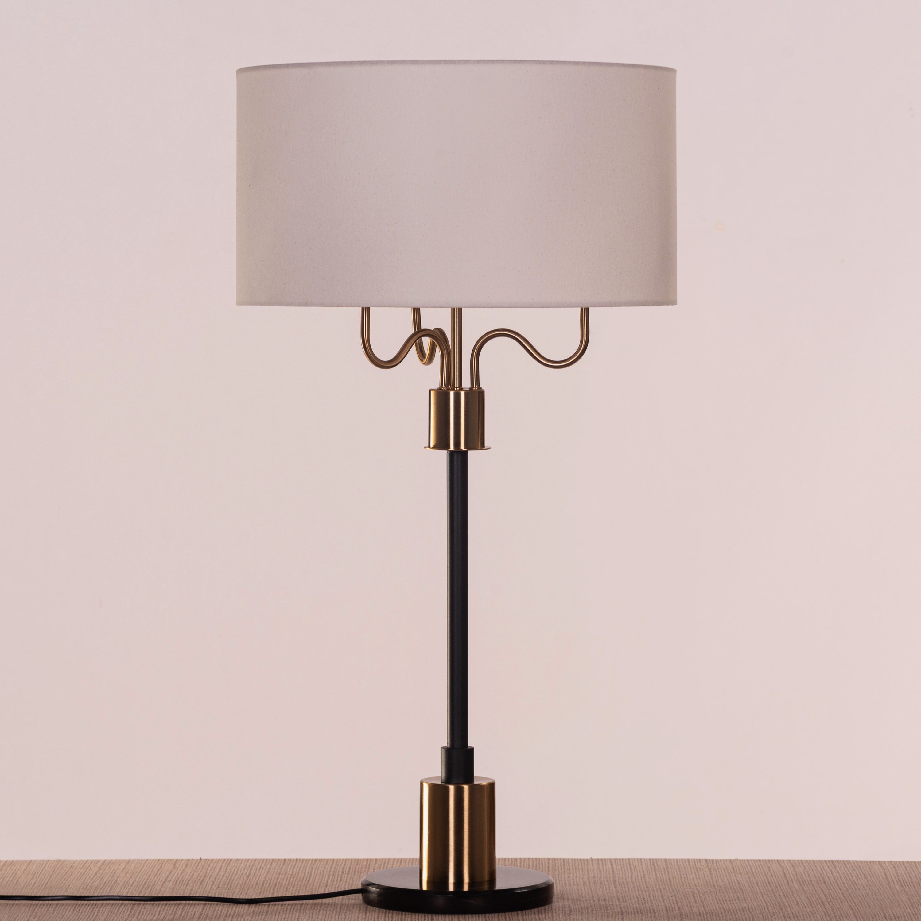 Aubrelle (Black & Gold) Marble Table Lamp