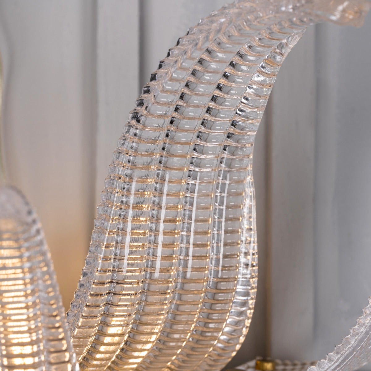 Seat At The Table (Gold) Textured Glass Wall Light