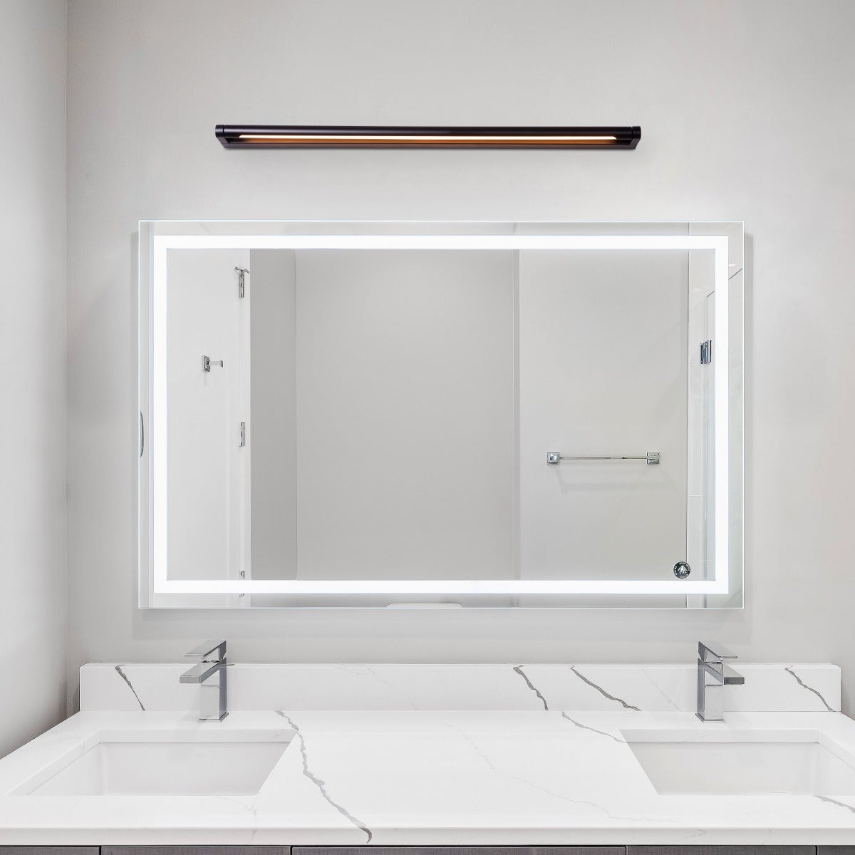 Snapshot (Small, Black, Built-In LED) Vanity Light