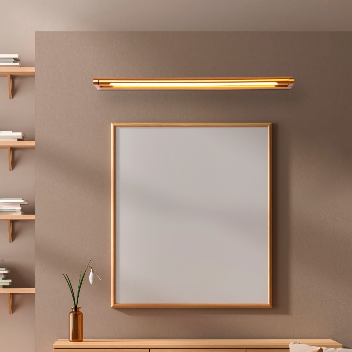 Snapshot (Large, Gold, Built-In LED) Vanity Light