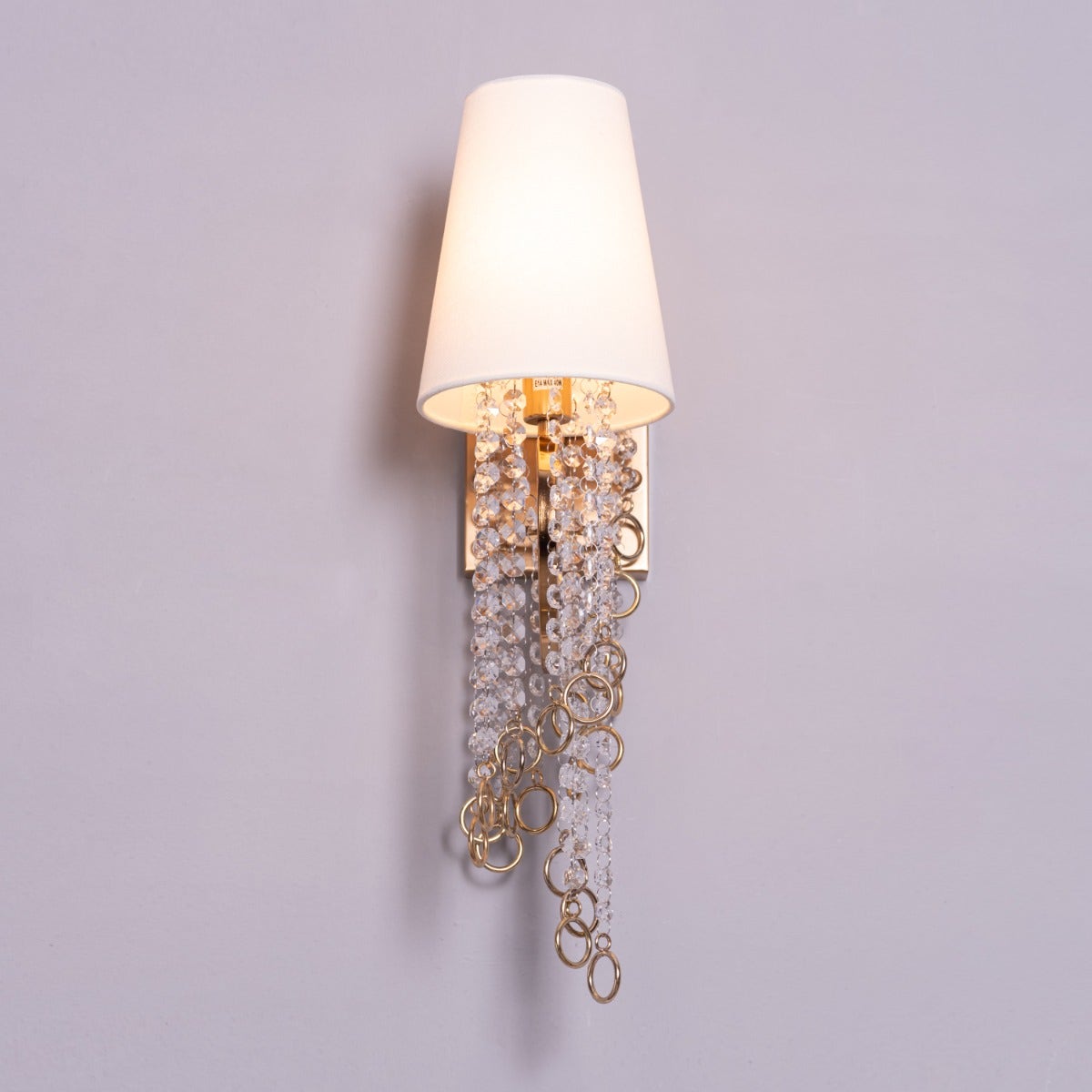 Myth & Magic (Gold, White) Crystal Wall Light