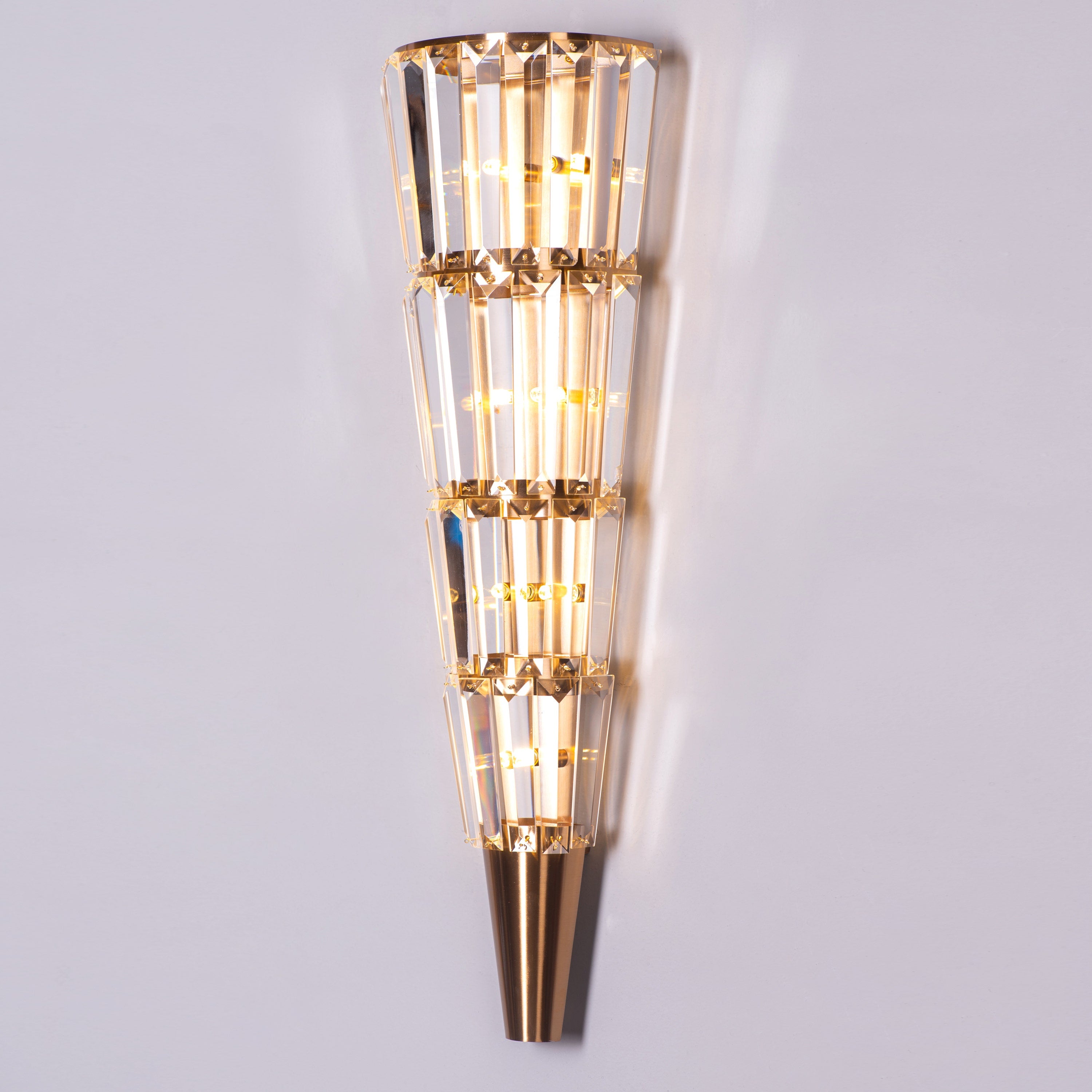 Your Grace (Gold, Clear) Glass Crystal Wall Light