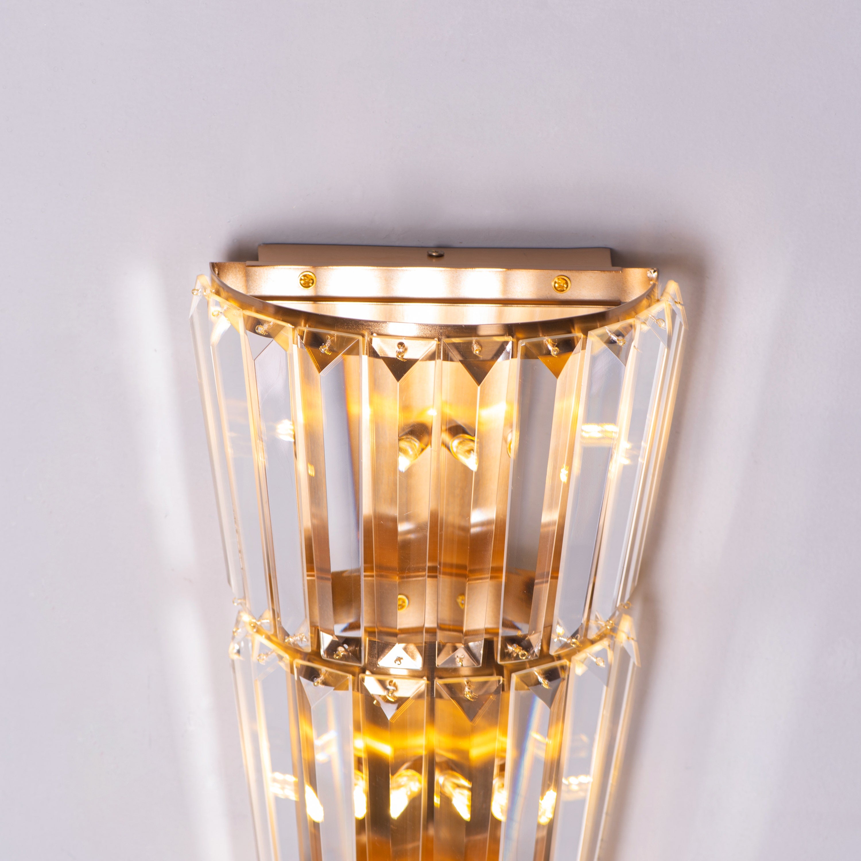 Your Grace (Gold, Clear) Glass Crystal Wall Light