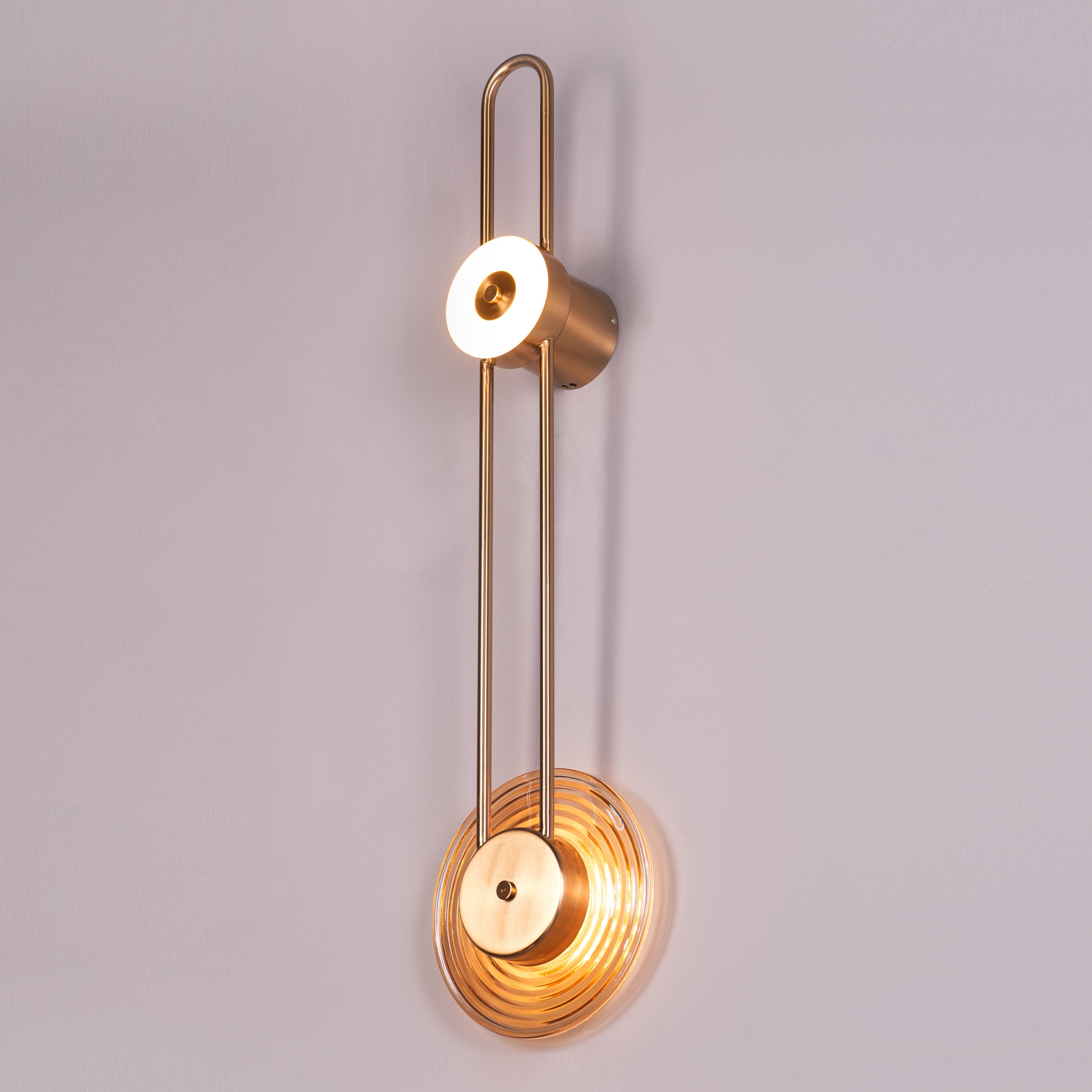 Sunkissed (Gold, Amber, 3 Color LED) Wall Light