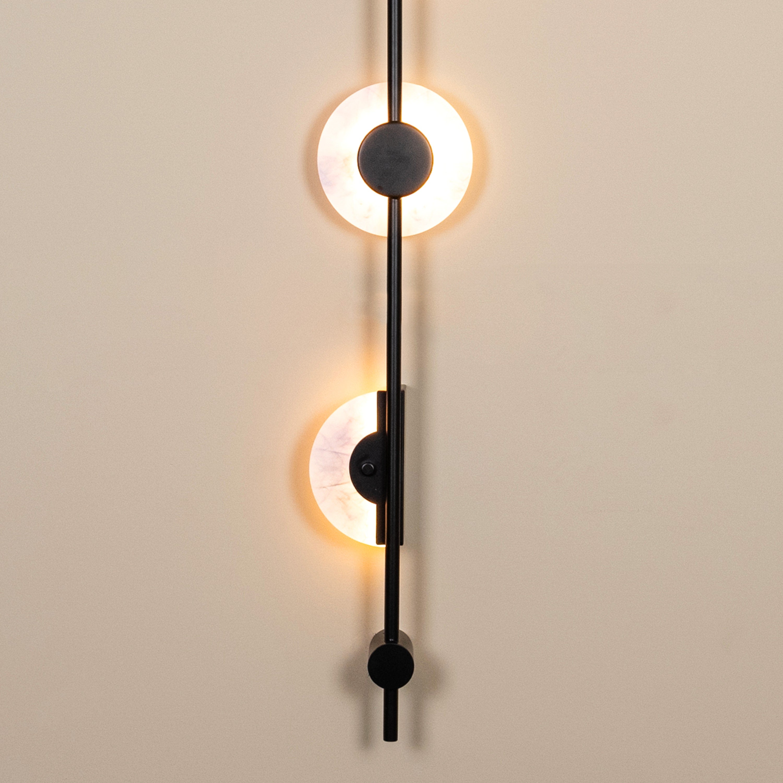 New Dawn (Black, 3 Color LED) Wall Light