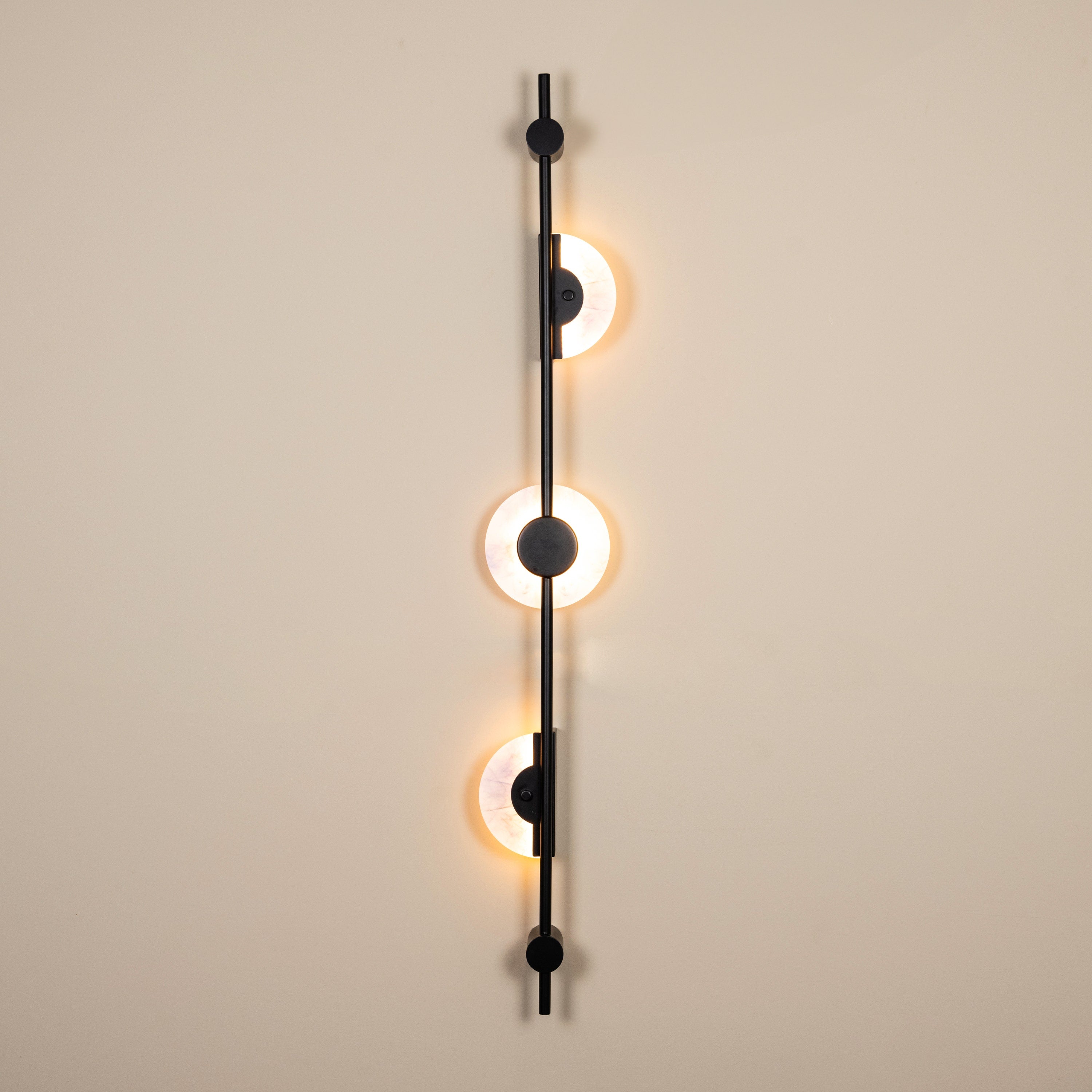 New Dawn (Black, 3 Color LED) Wall Light