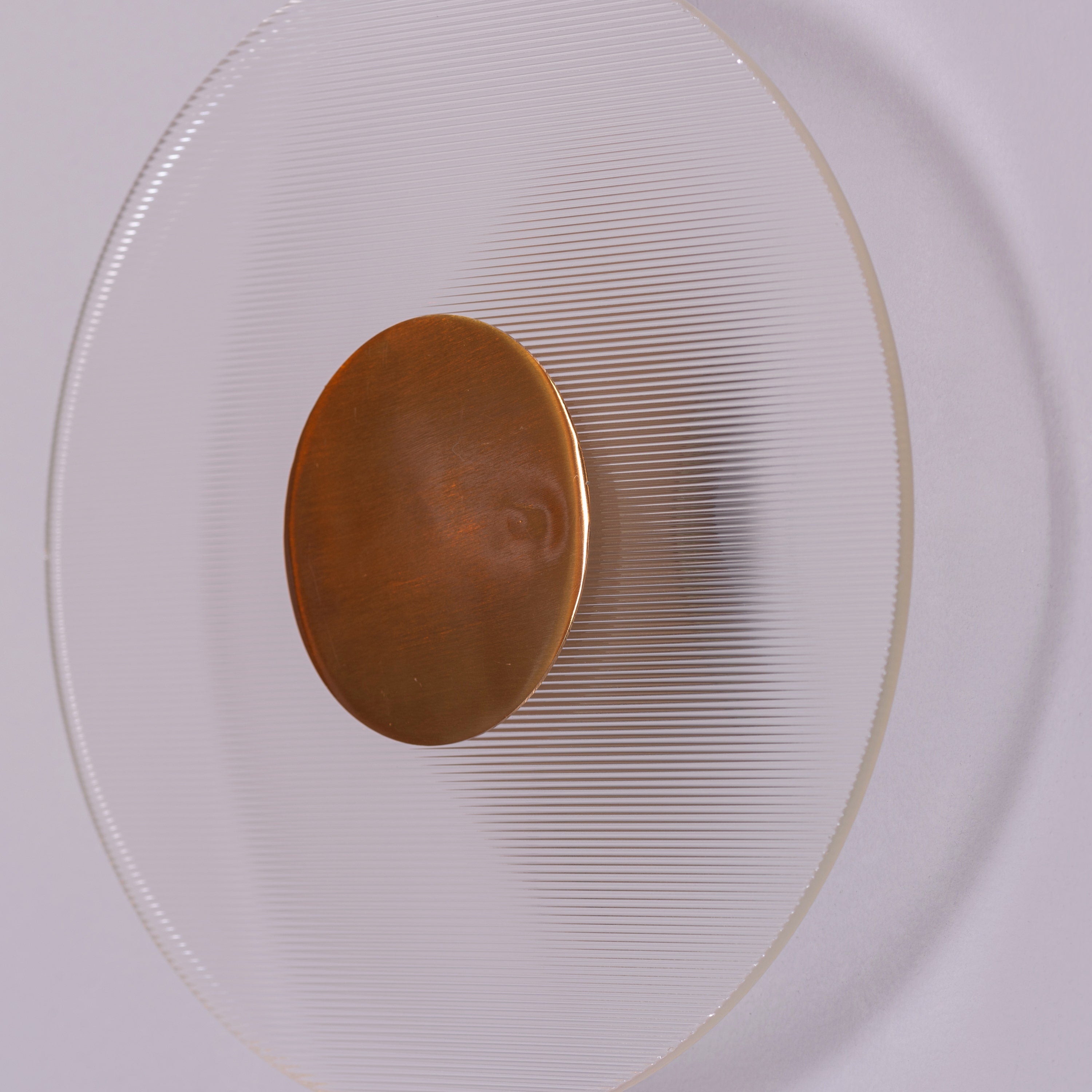 Read Me Down (Gold/Clear) 3 Color LED Textured Glass Wall Light