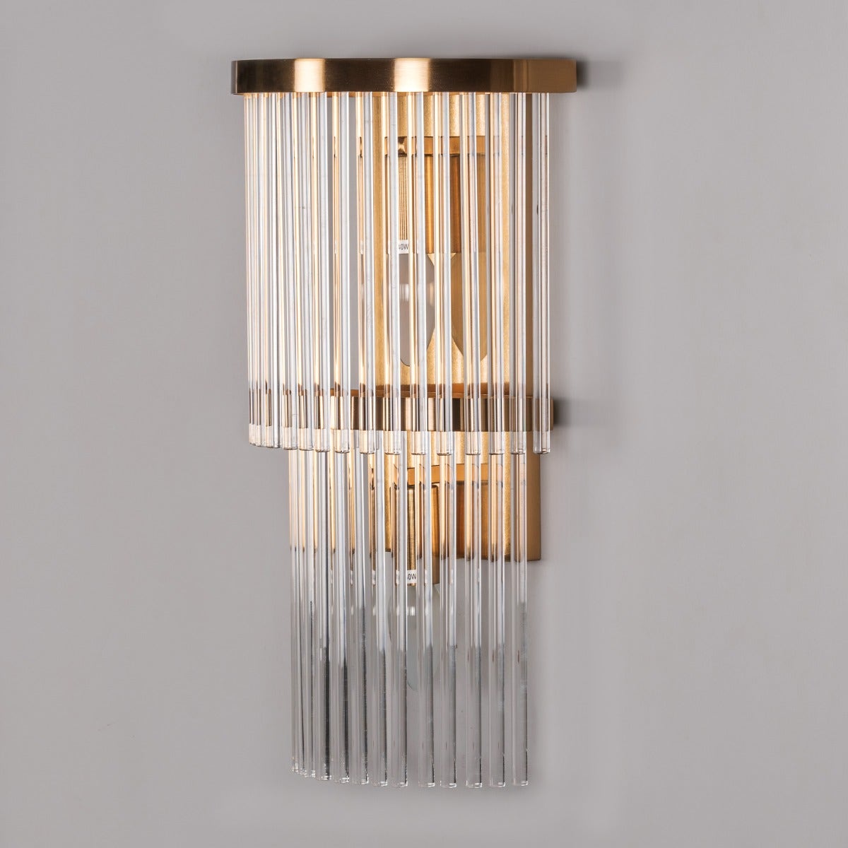 Tipsy (Gold) Glass Tube Wall Light