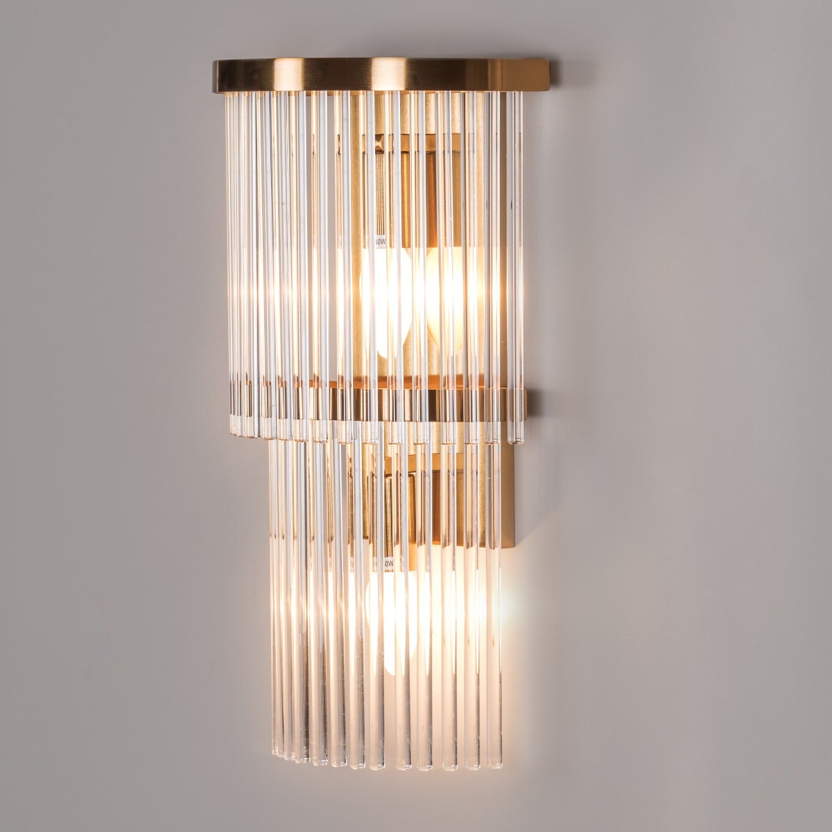 Tipsy (Gold) Glass Tube Wall Light