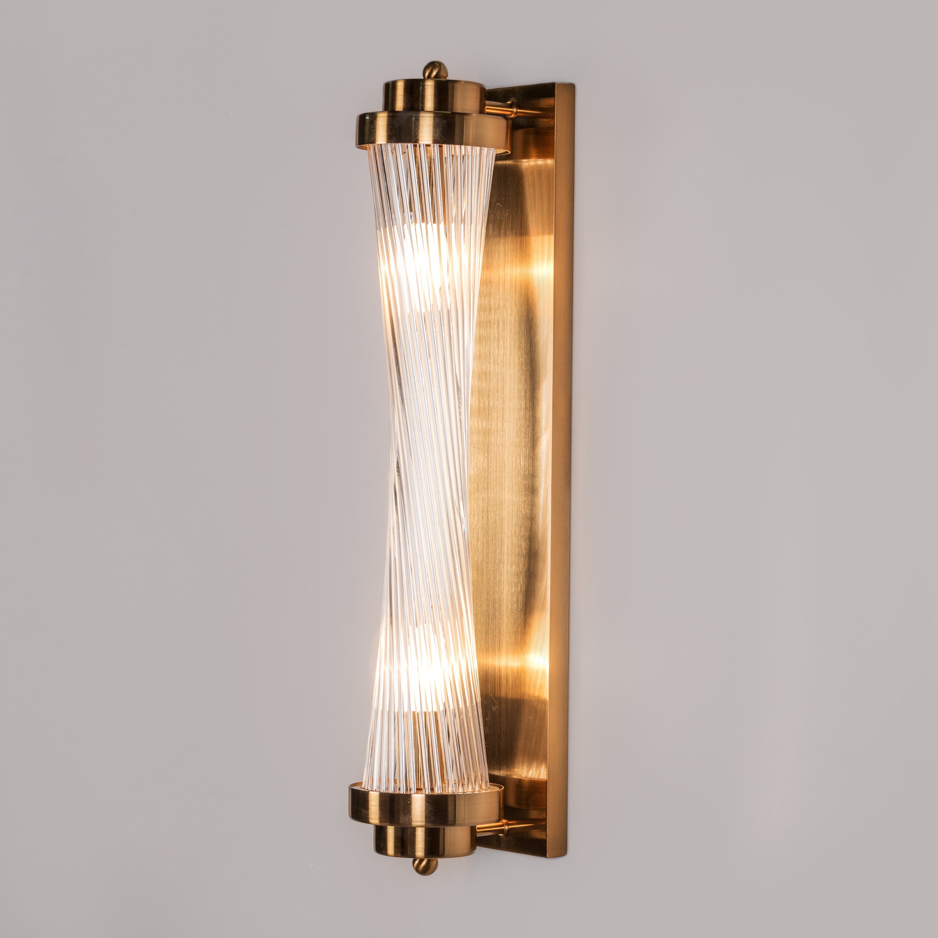 Dream On (Gold) Glass Tube Wall Light