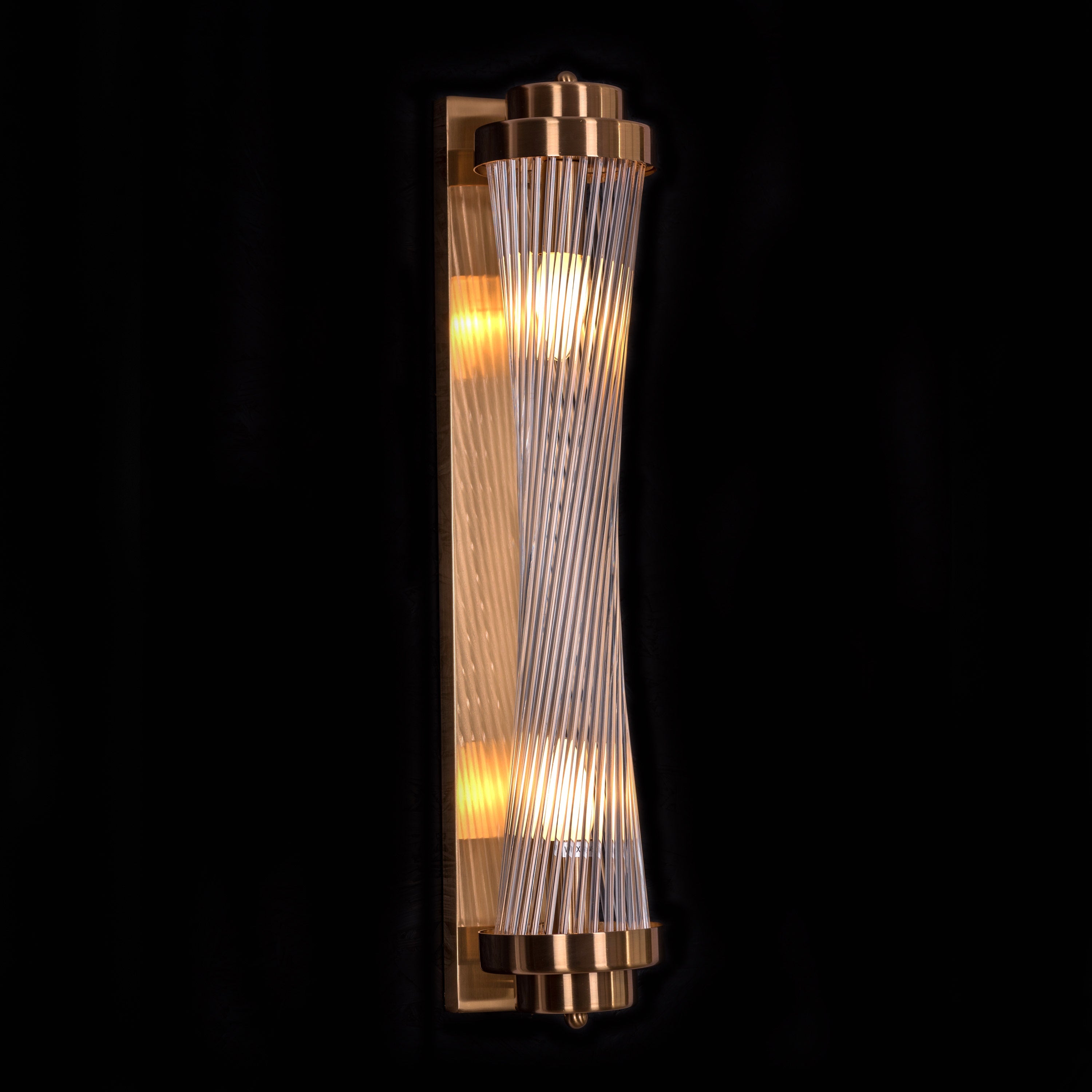 Dream On (Gold) Glass Tube Wall Light