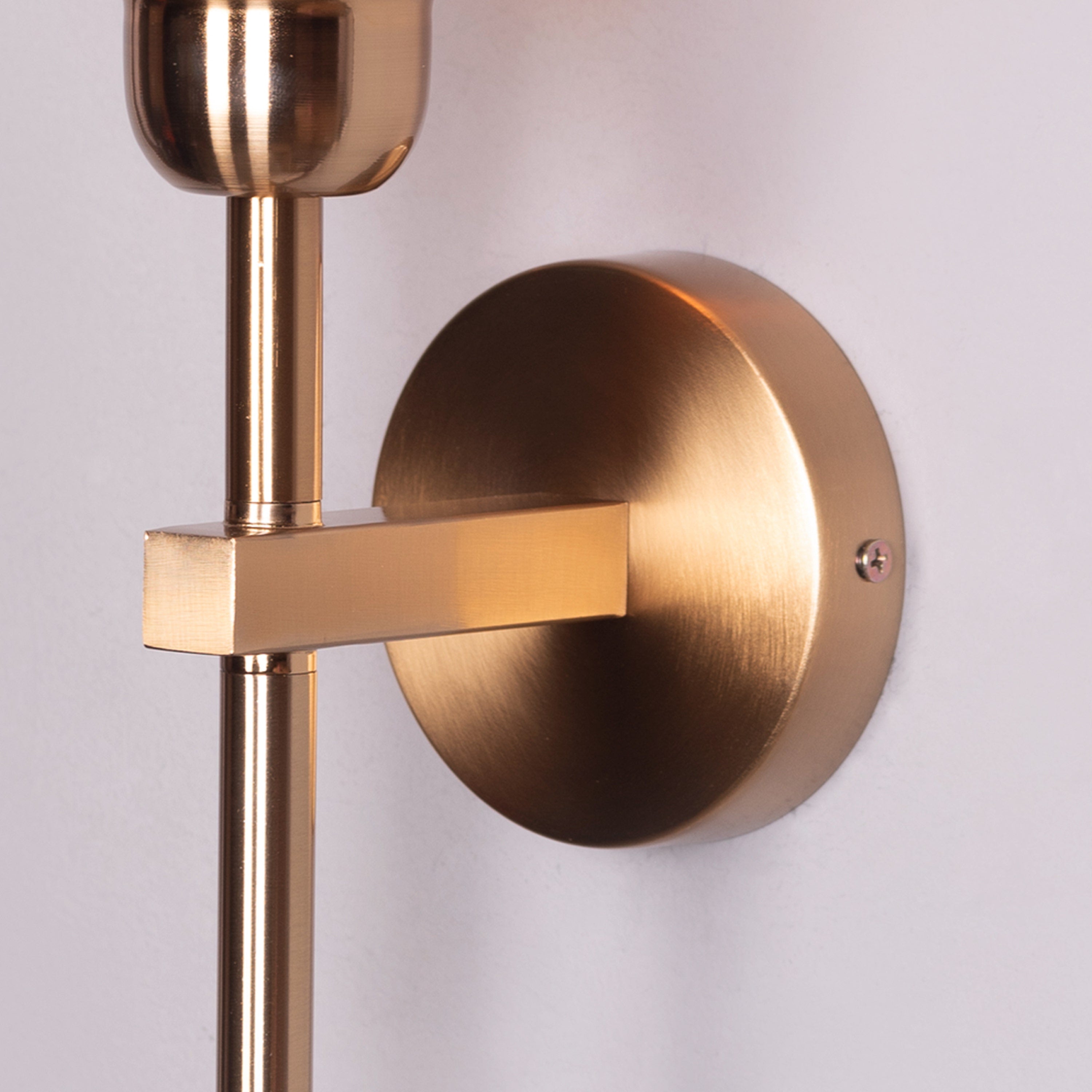 Mykonos Memories (Gold, Amber) Clear Glass Wall Light