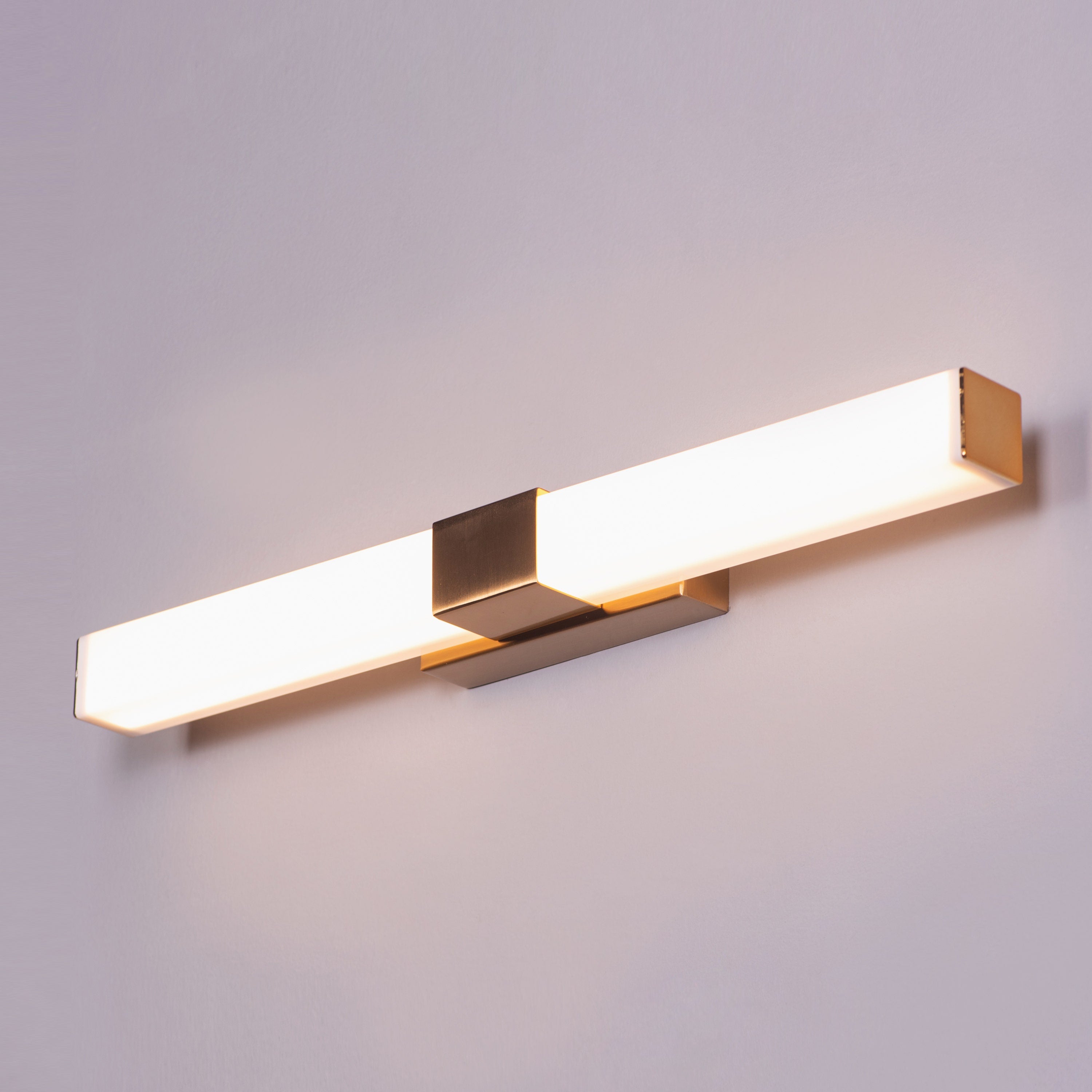 Vanity Reality (Small, Chrome, Built-In LED) Stainless Steel Vanity Light