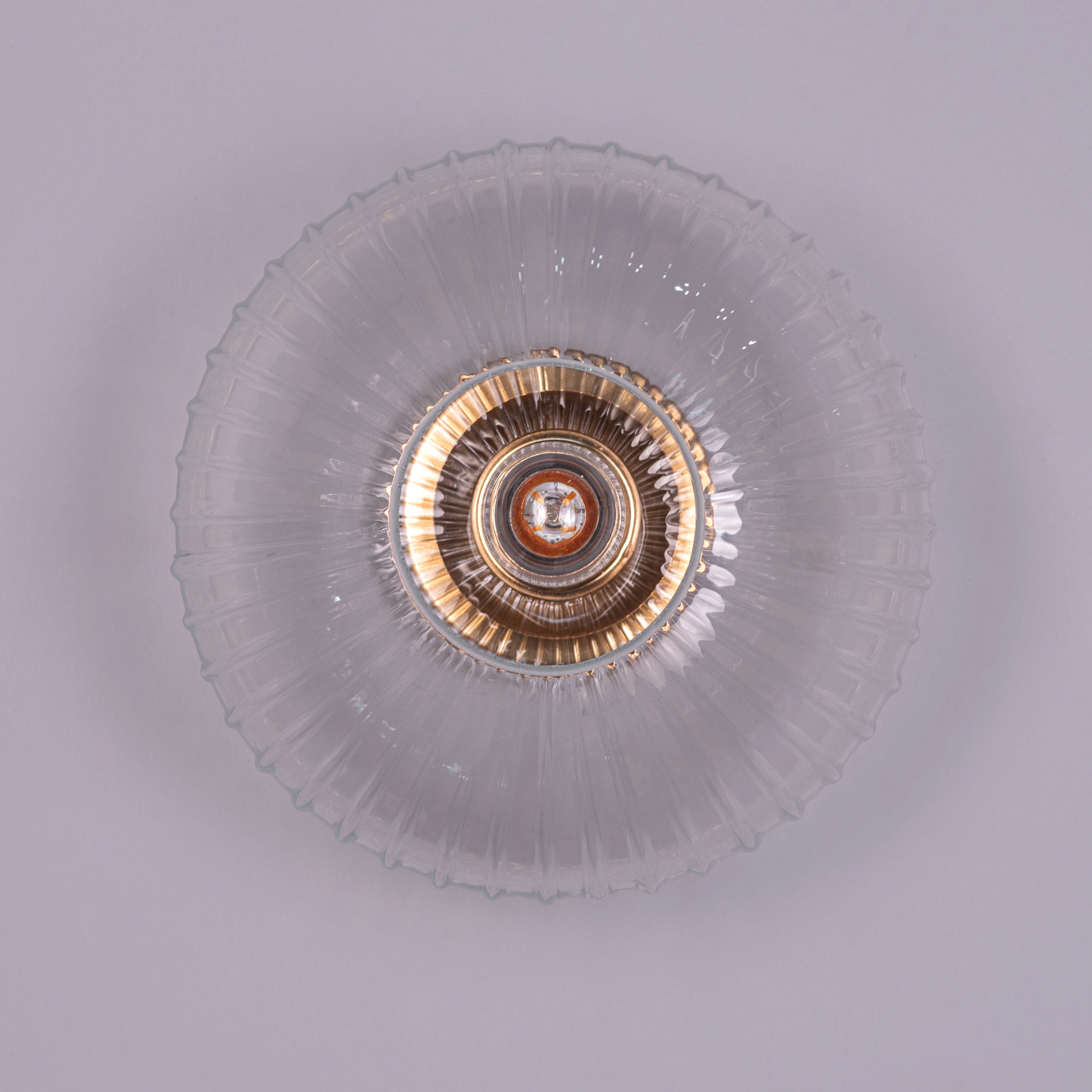 You Are My More (Gold) Textured Glass Wall Light