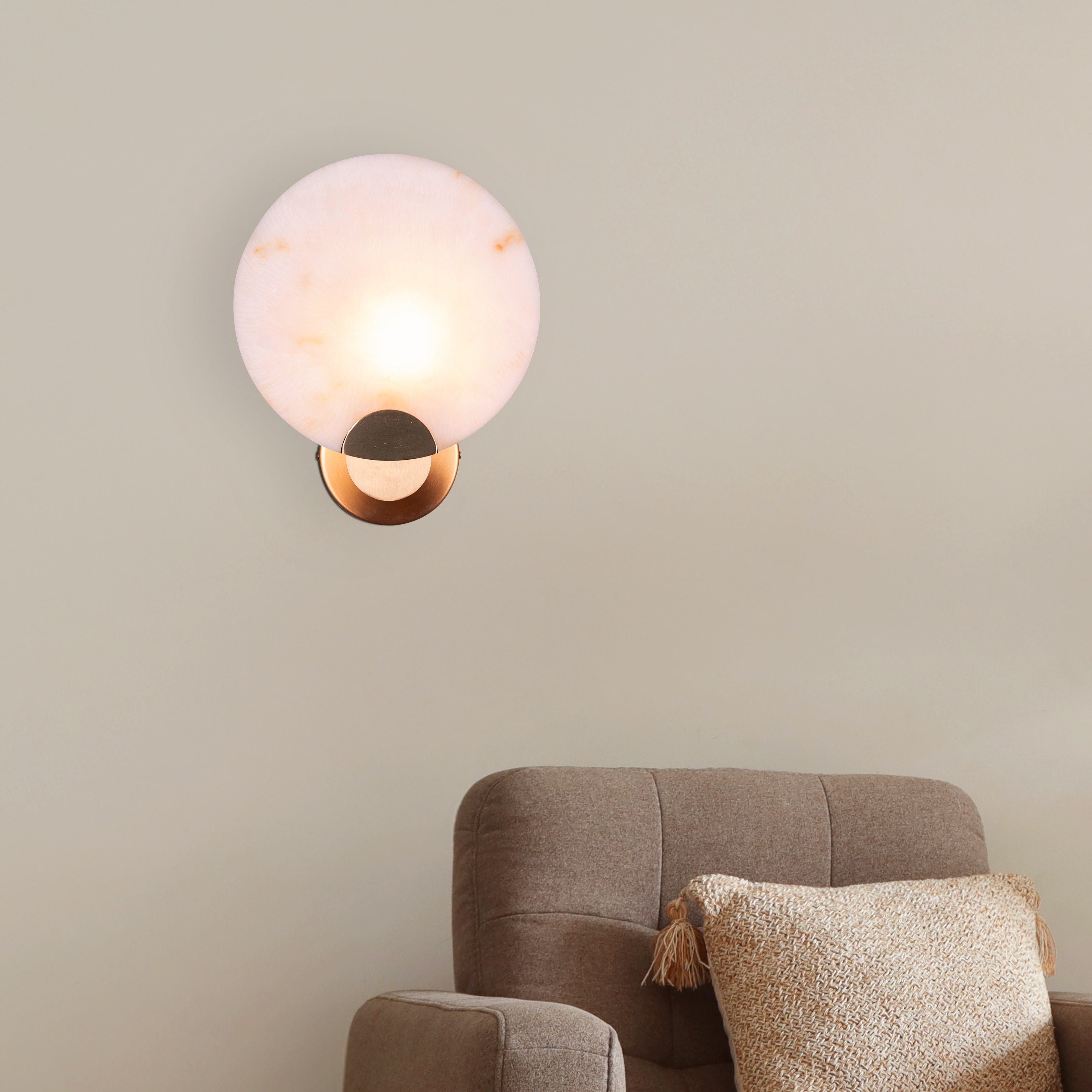 Crazy In Love (Gold) Alabaster Wall Light