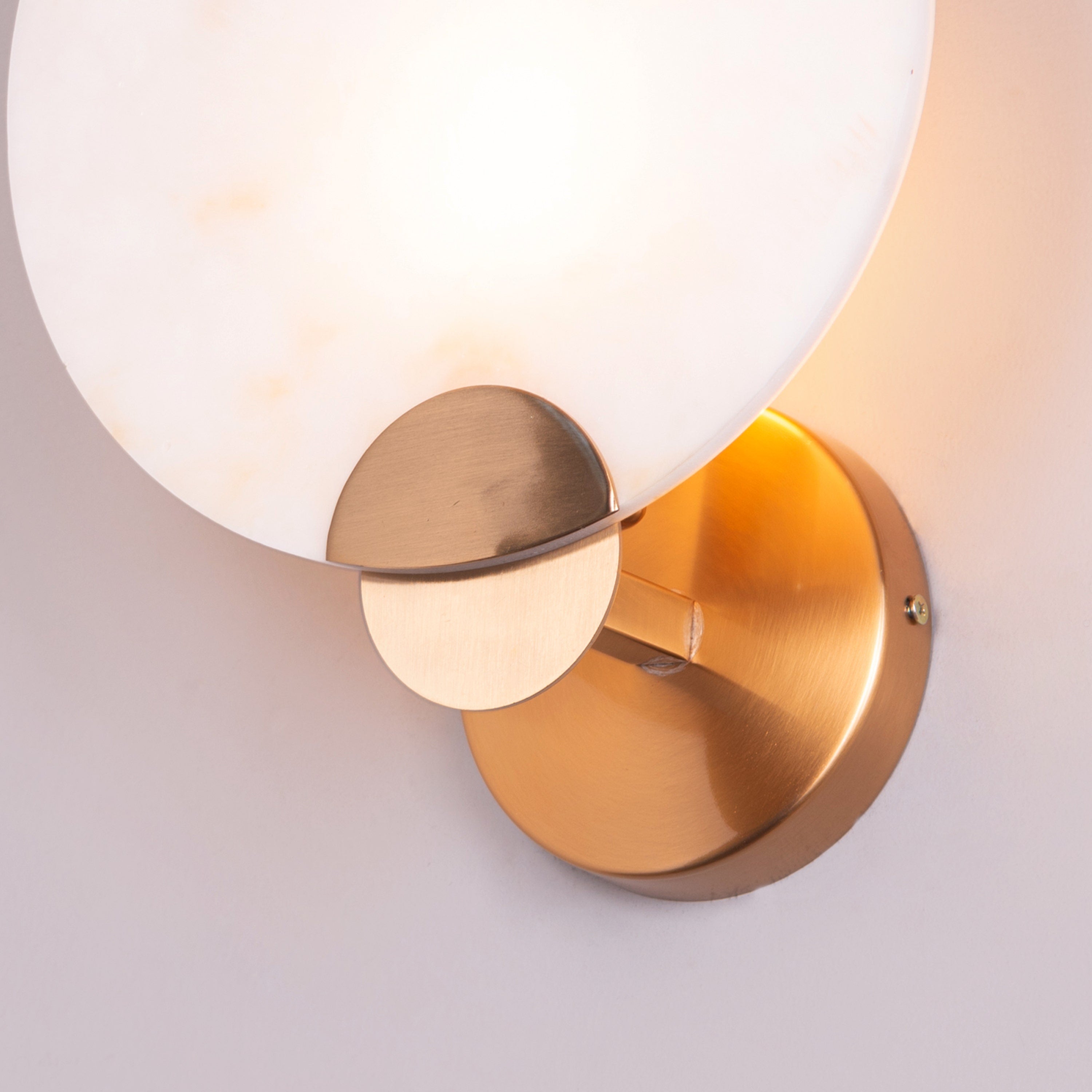 Crazy In Love (Gold) Alabaster Wall Light