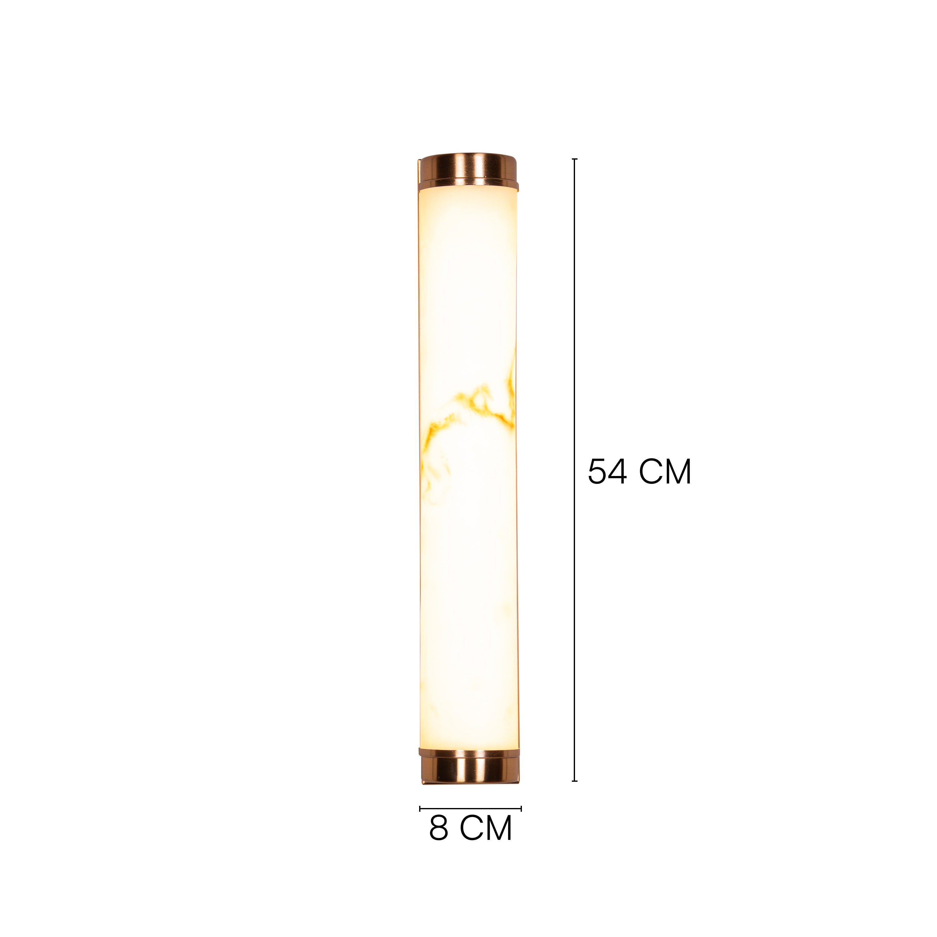 Veins Of Agate (Gold, Built-In LED) Alabaster Wall Light