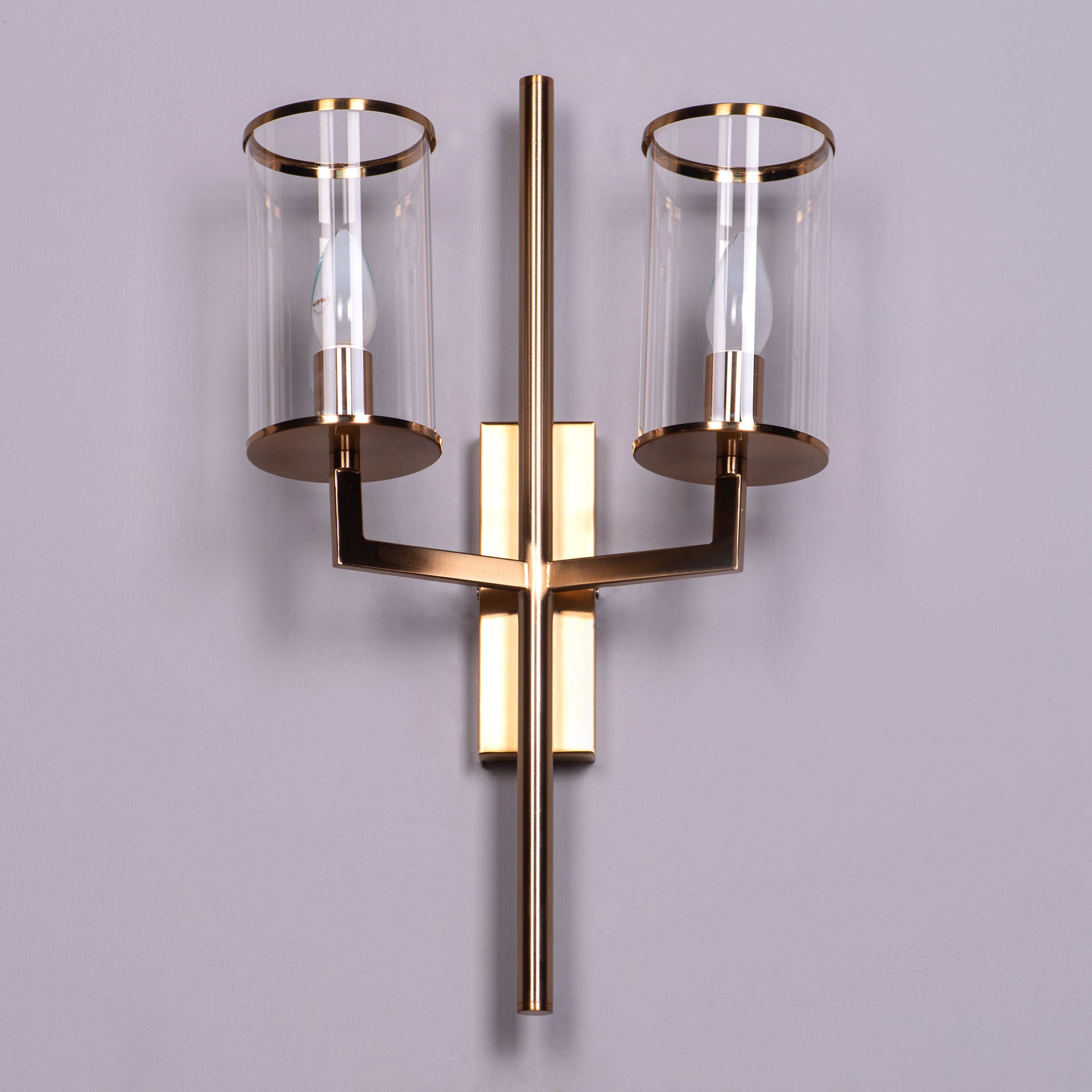 The New Dream (Gold) Clear Glass Wall Light