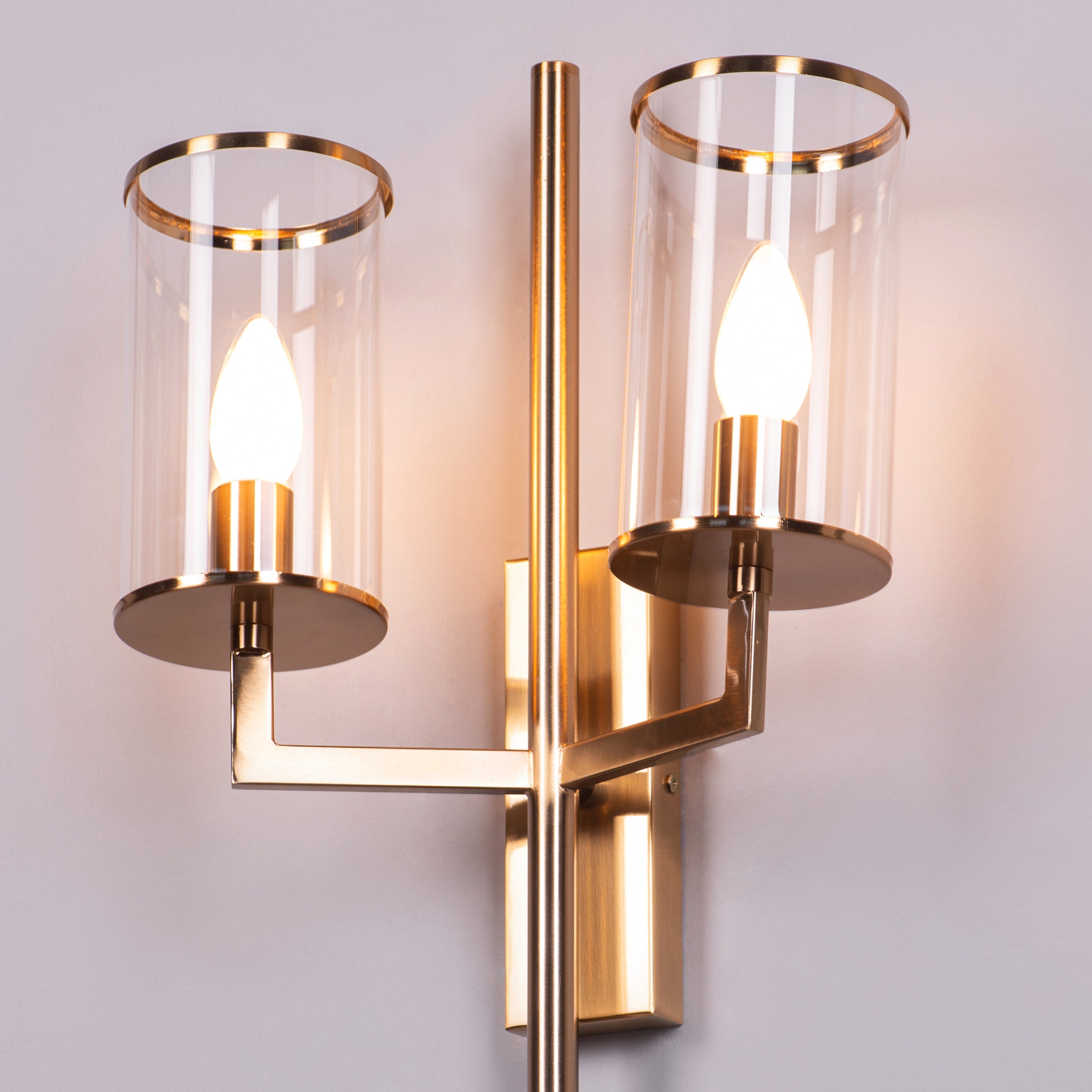 The New Dream (Gold) Clear Glass Wall Light