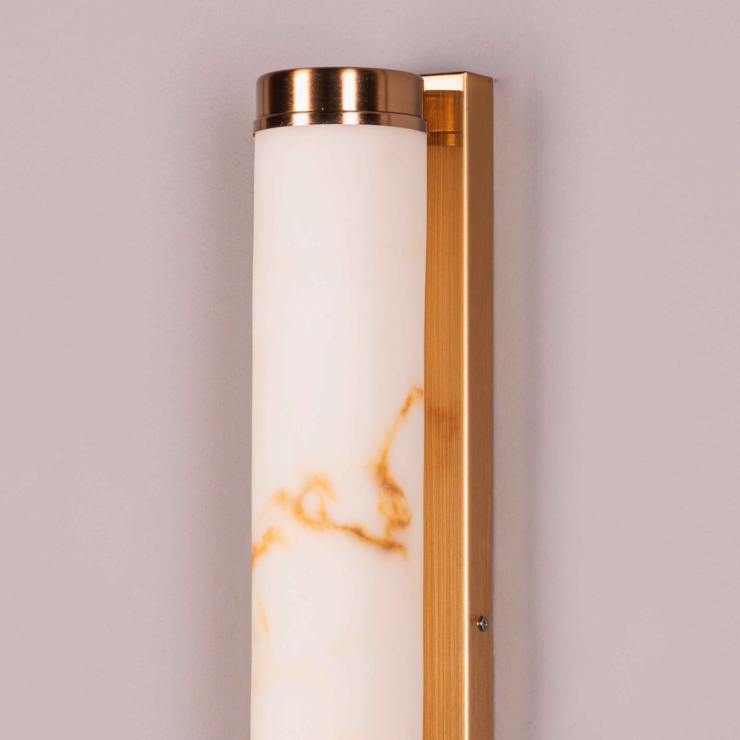 Veins Of Agate (Gold, Built-In LED) Alabaster Wall Light
