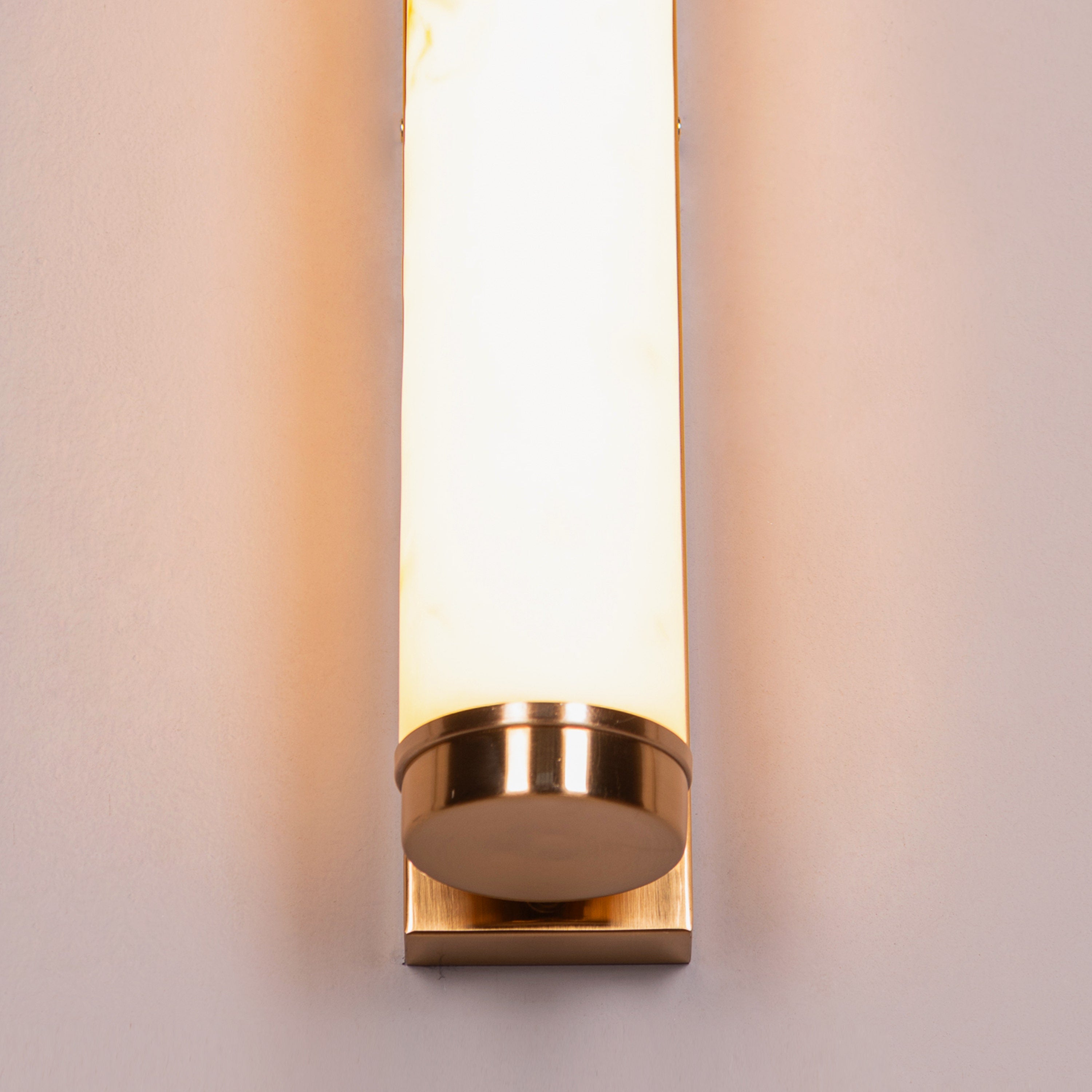 Veins Of Agate (Gold, Built-In LED) Alabaster Wall Light