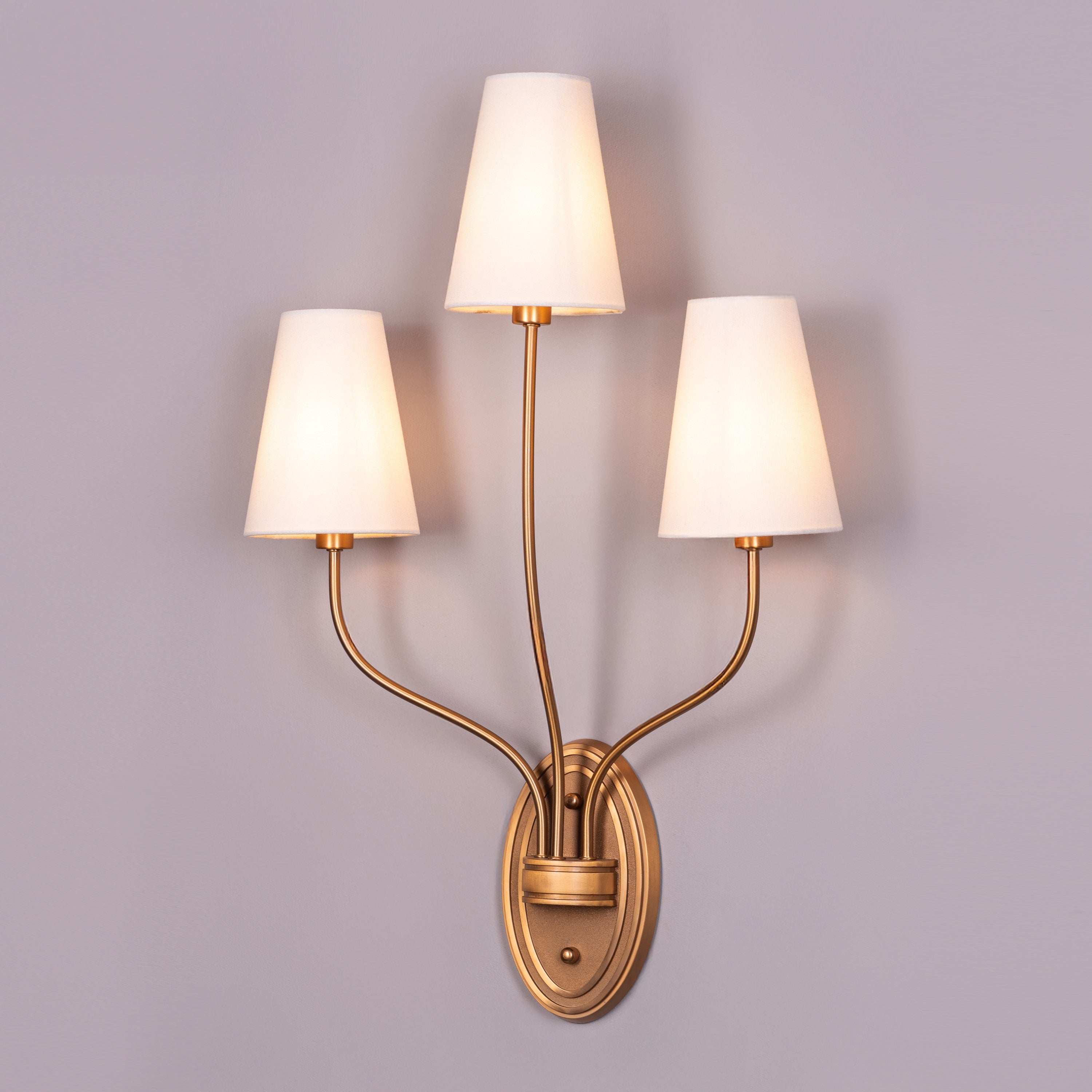 See The Unseen (Gold) Fabric Wall Light