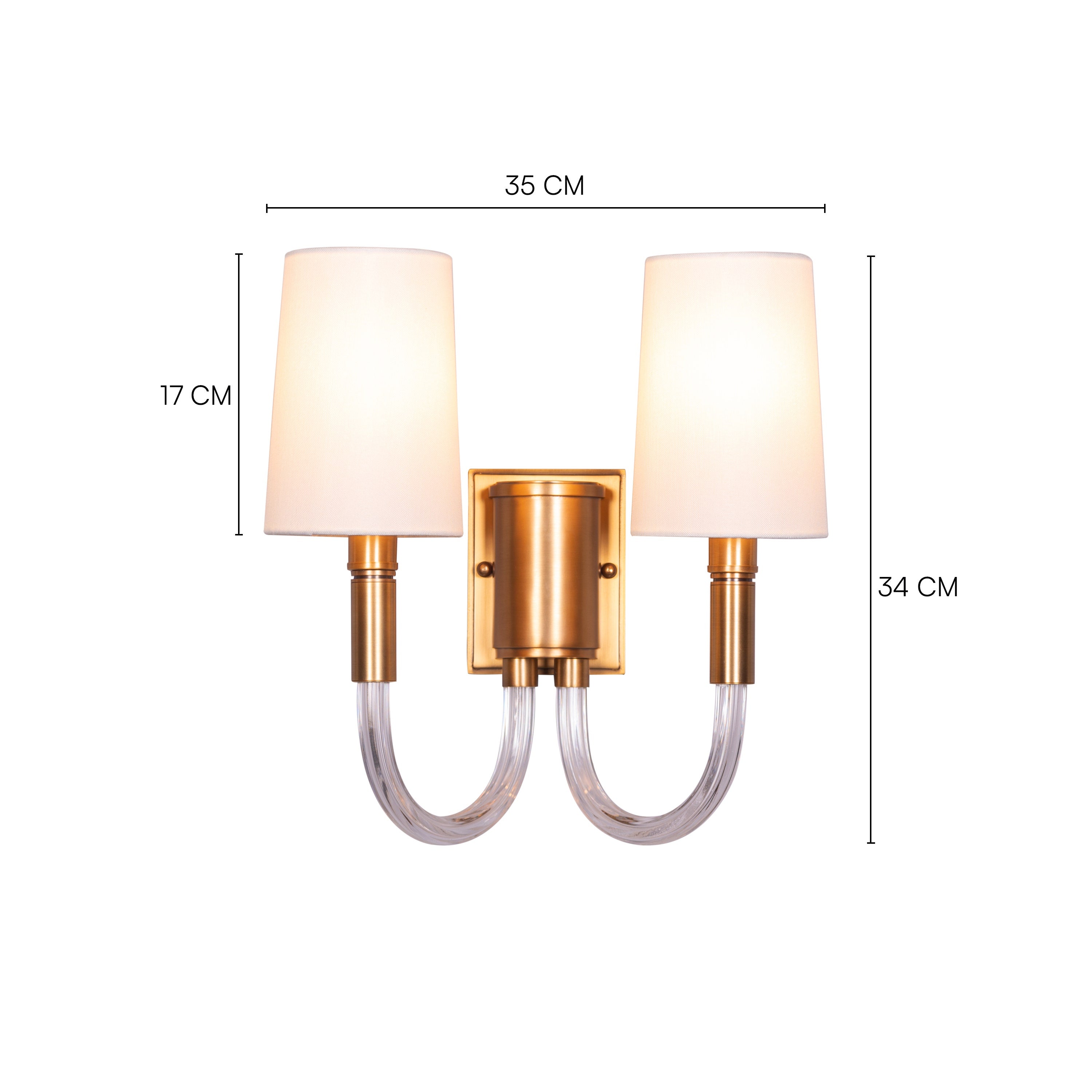 Dream Team (Gold, Off White) Wall Light