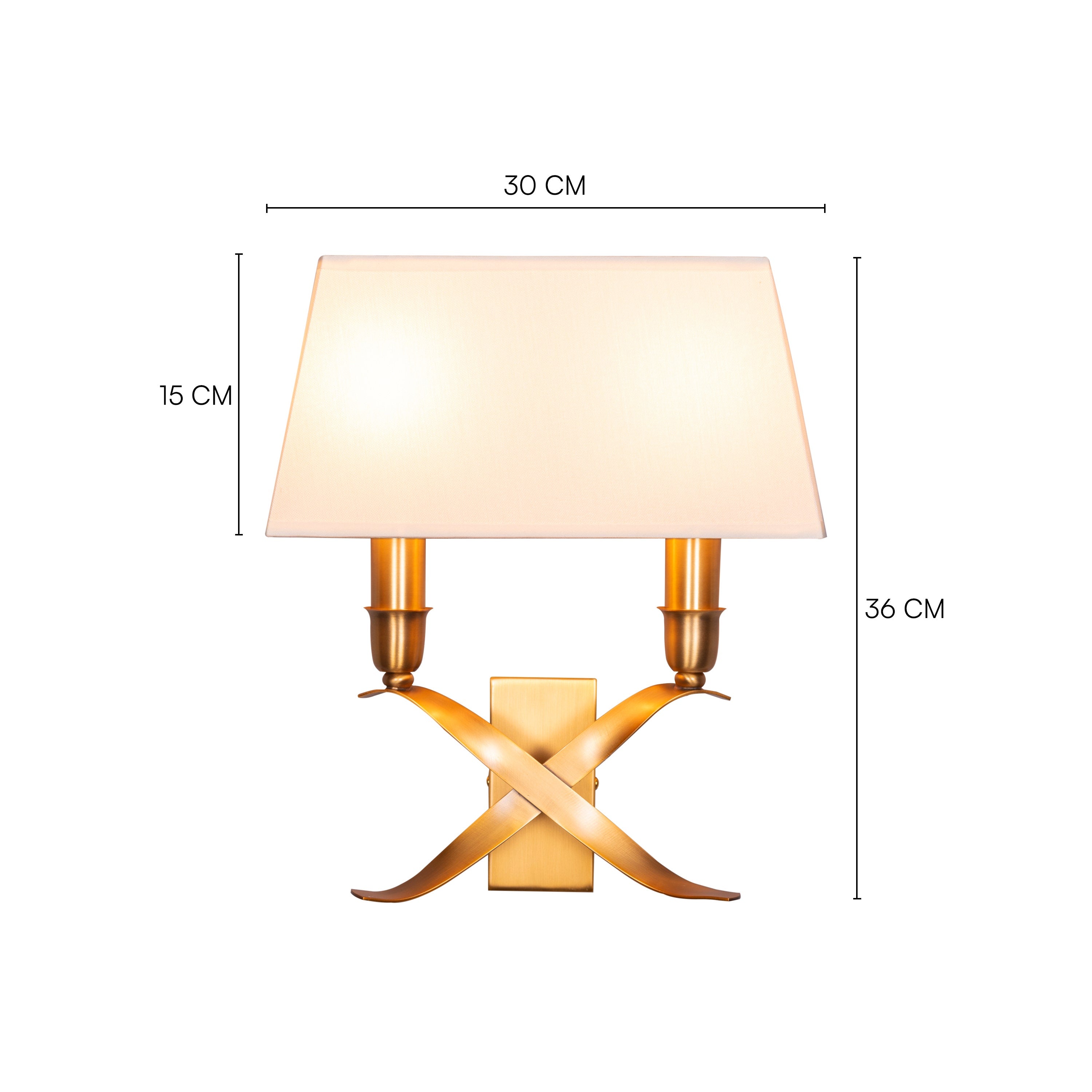 Mark The Spot (Gold, Off White) Wall Light