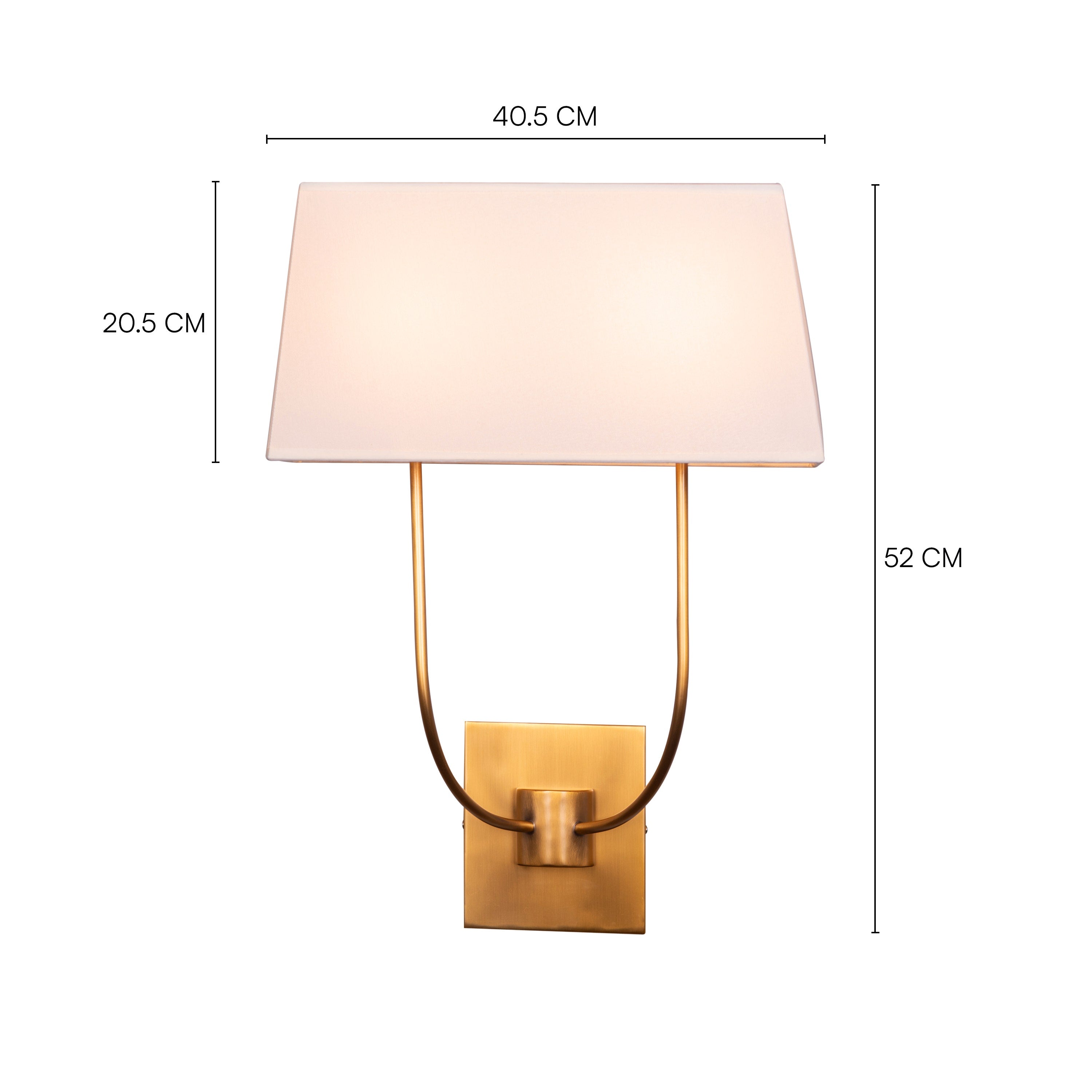 Let It Be (Gold, Off White) Wall Light