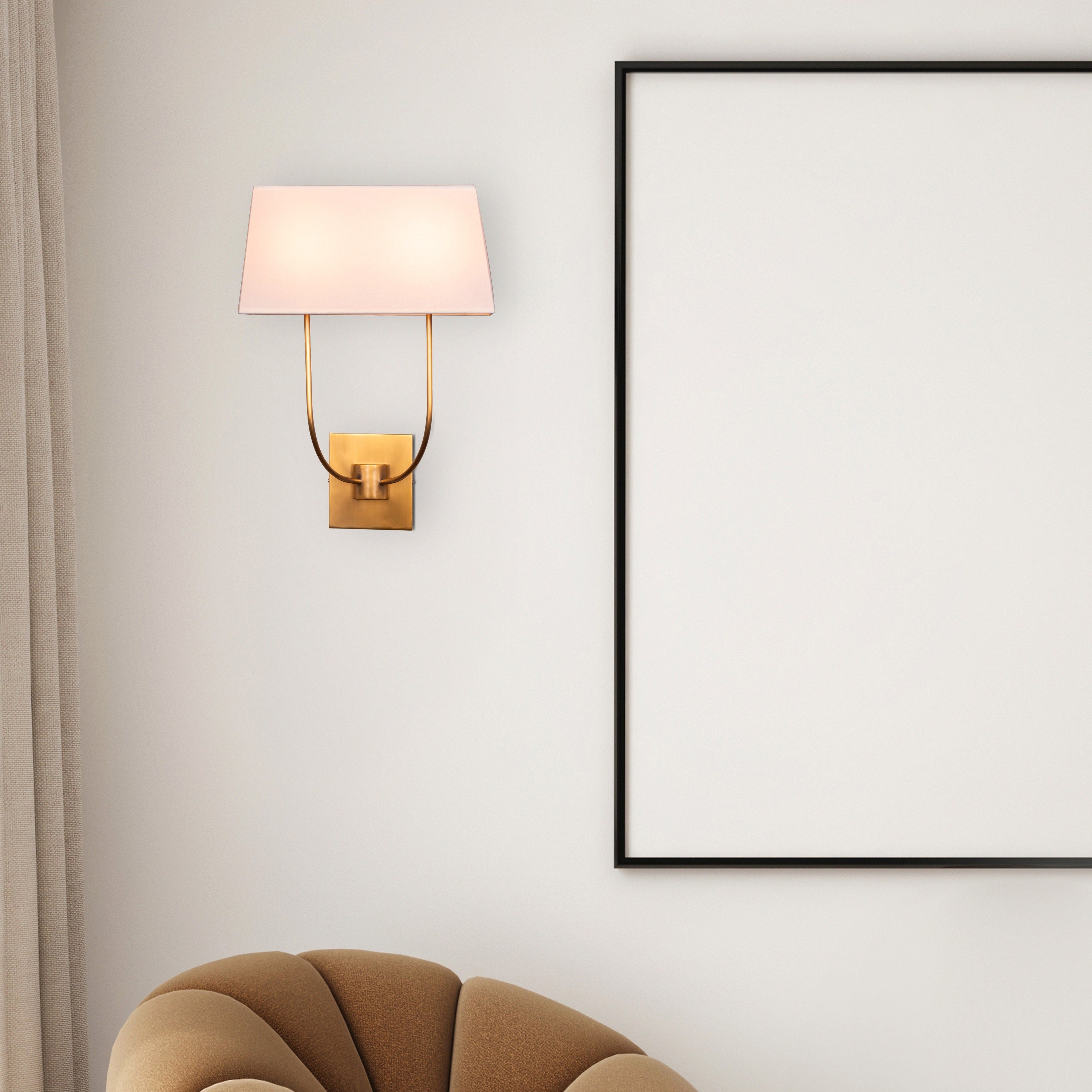 Let It Be (Gold, Off White) Wall Light