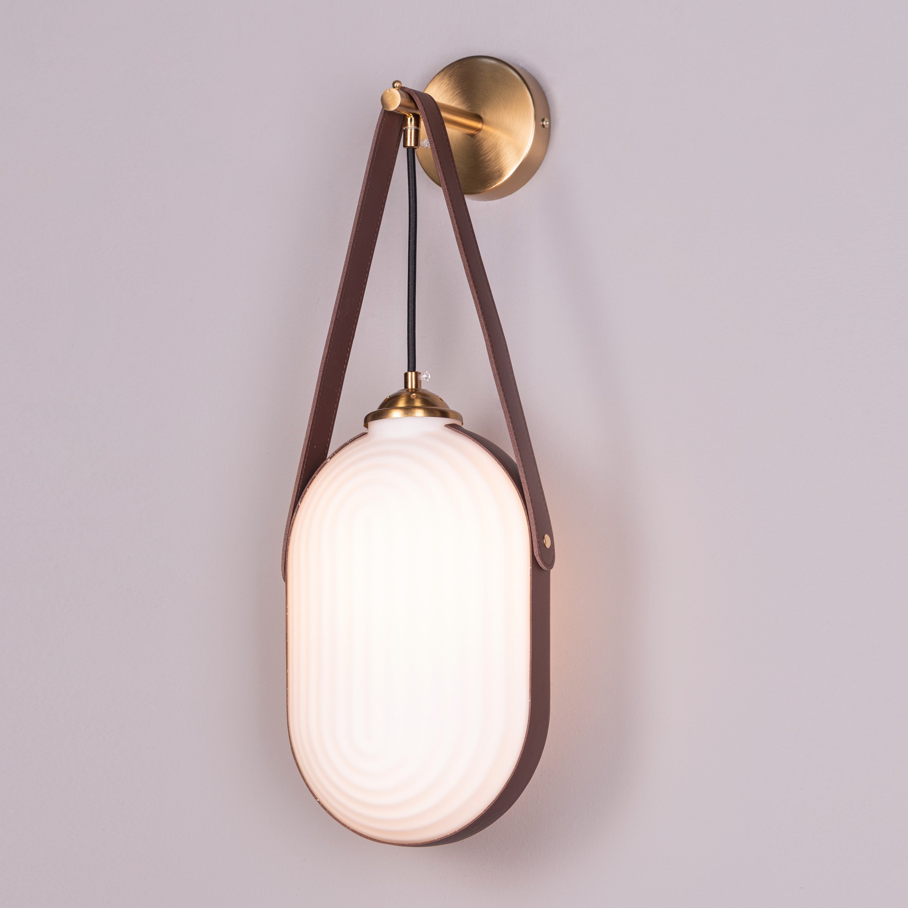 Music For My Soul (Gold, White) Frosted Glass Wall Light